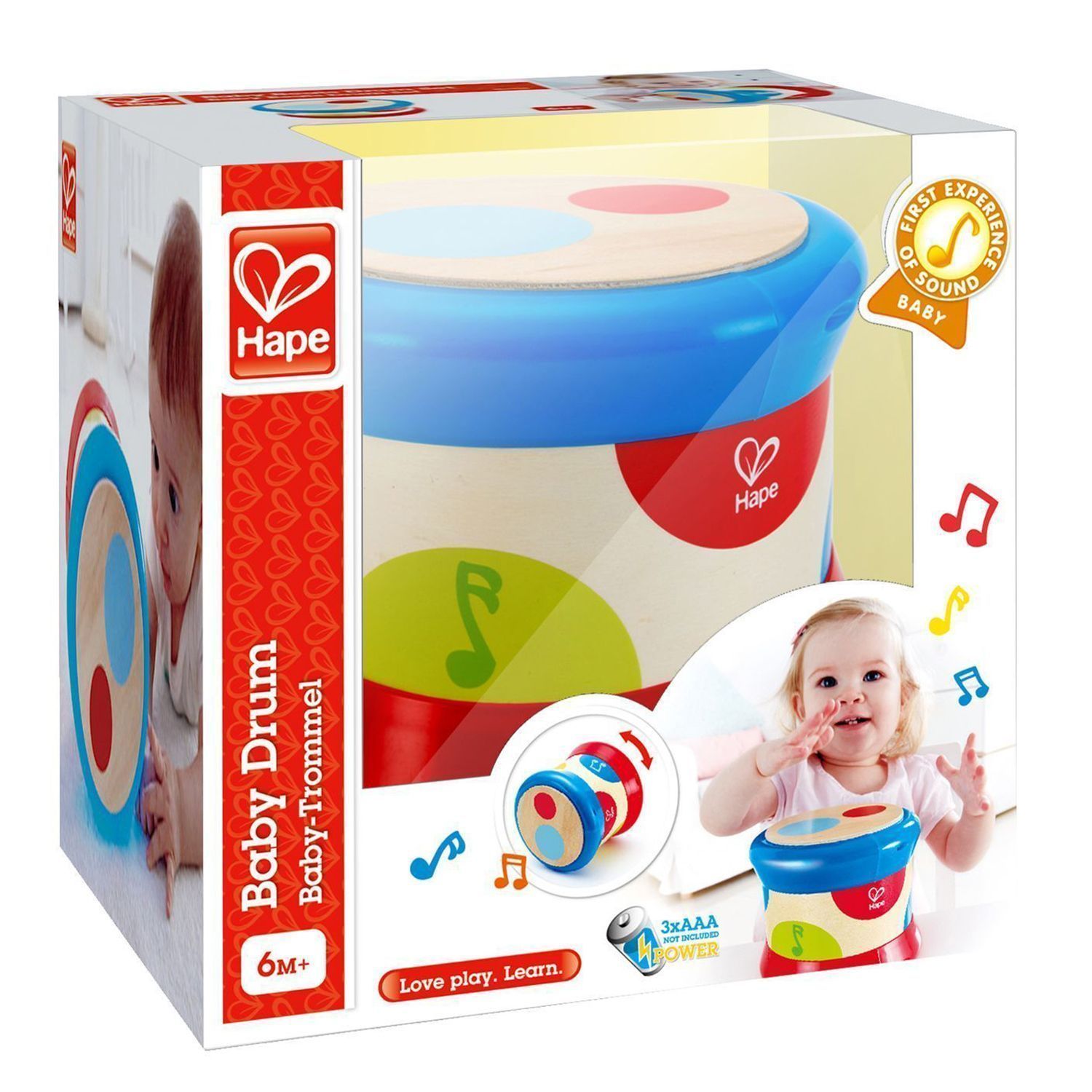 Музыкальная игрушка "Барабан" Hape для детей