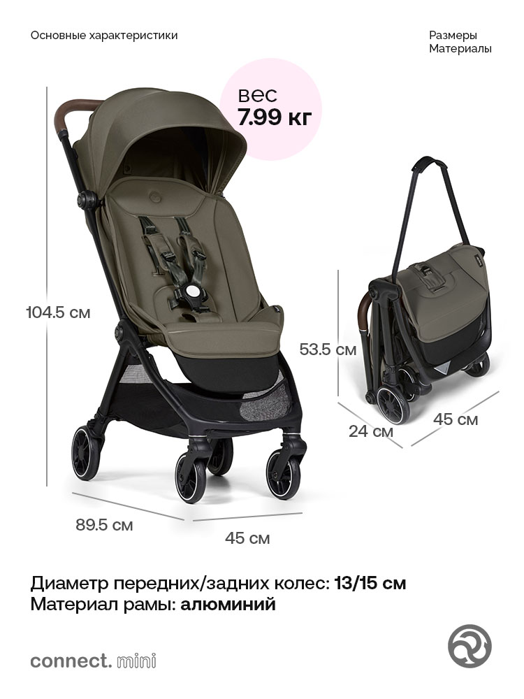 Коляска прогулочная Bumprider Connect.mini