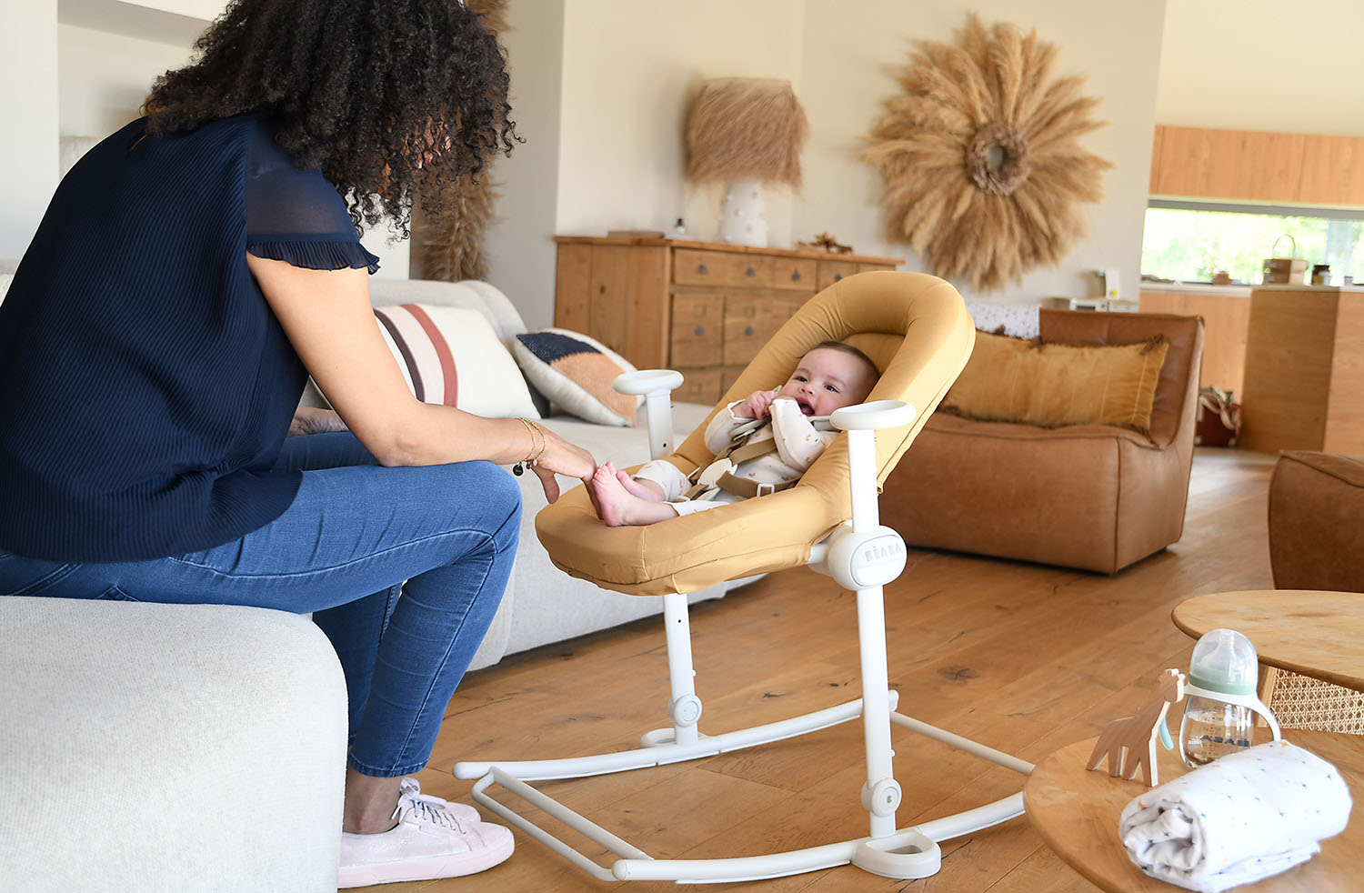 Шезлонг Beaba UP & DOWN LICHEN / TRANSAT UP & DOWN