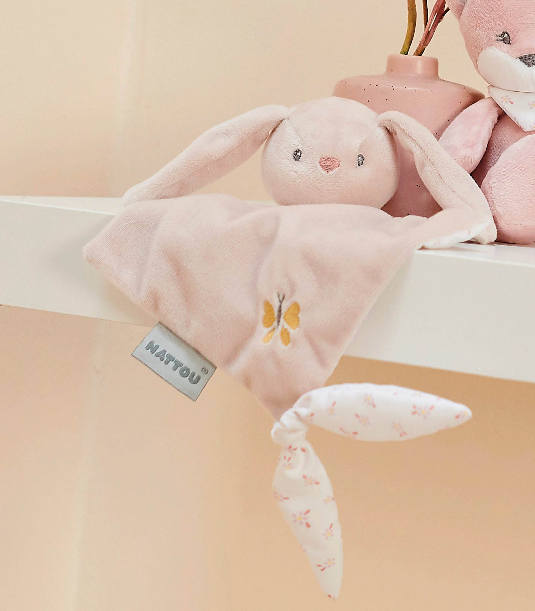 Игрушка мягкая Nattou Musical Soft toy Mini Alice & Pomme Кролик музыкальная 485050