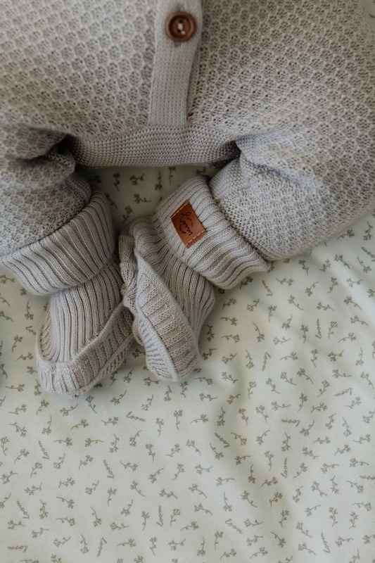 Комбинезон детский LoomKnits Светло-серый хлопок