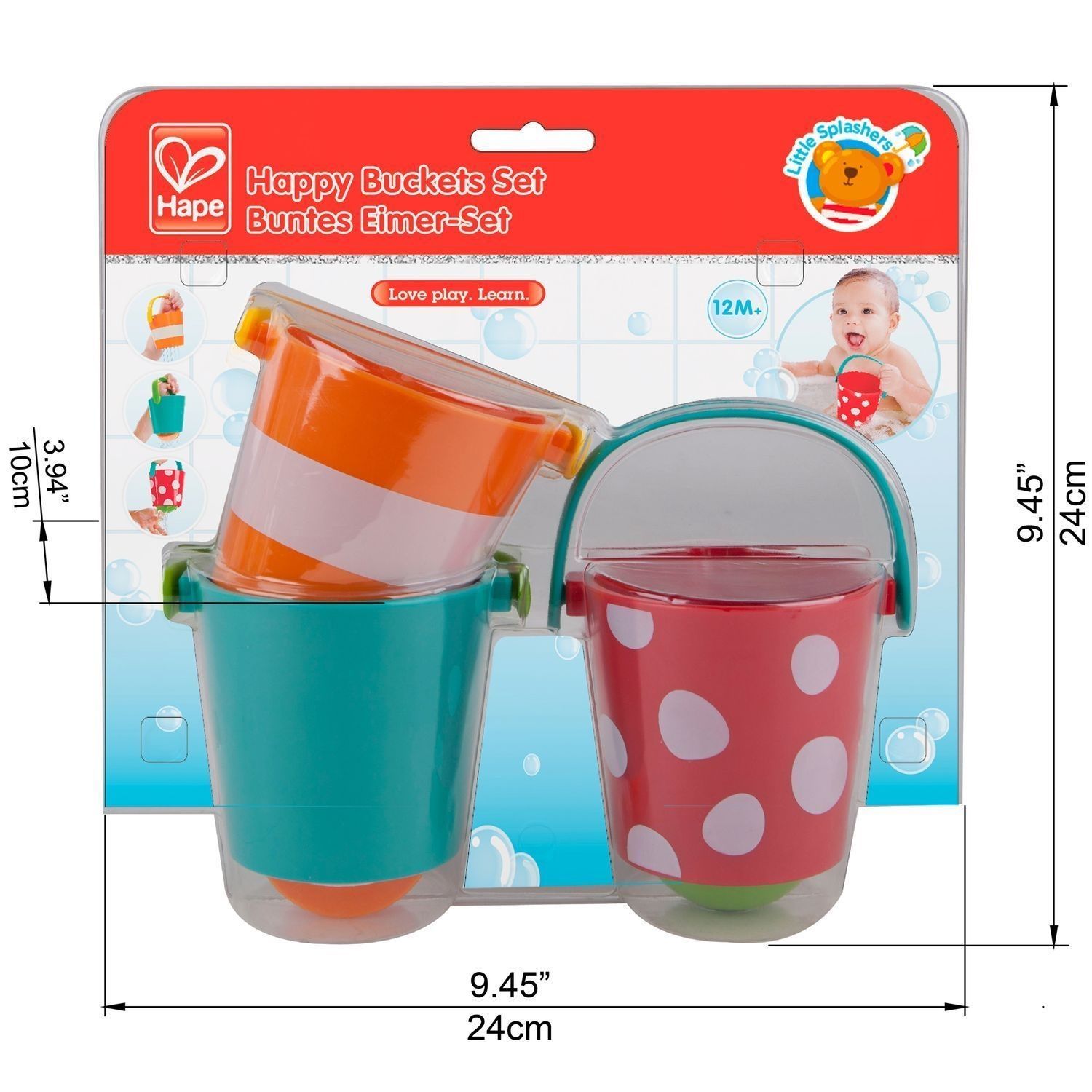 Игрушка для купания Hape «‎Счастливые ведра»‎