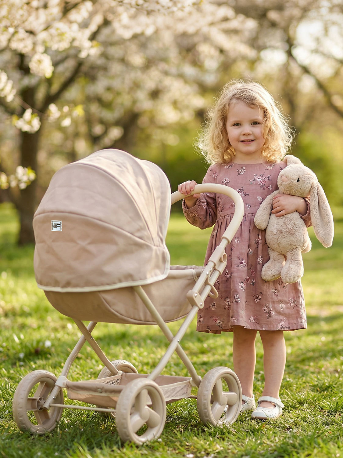 Коляска UNIX Kids Cradle Doll для кукол Бежевый (Camel) DOLLCRADLECL