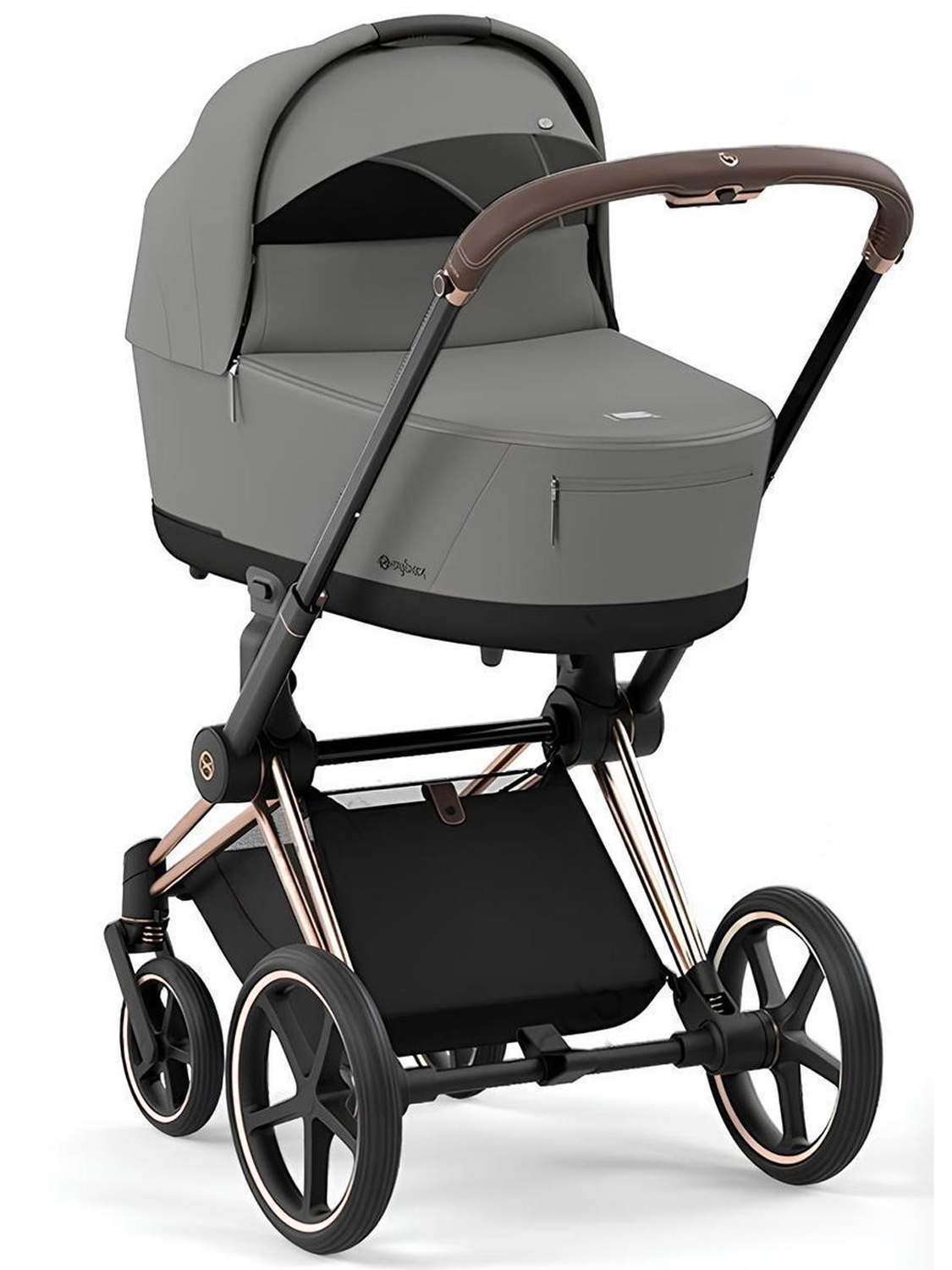 Коляска 2 в 1 Cybex Priam IV шасси Rosegold