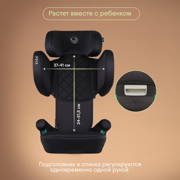 Автокресло 2/3 KIDZI ITIRO i-SIZE