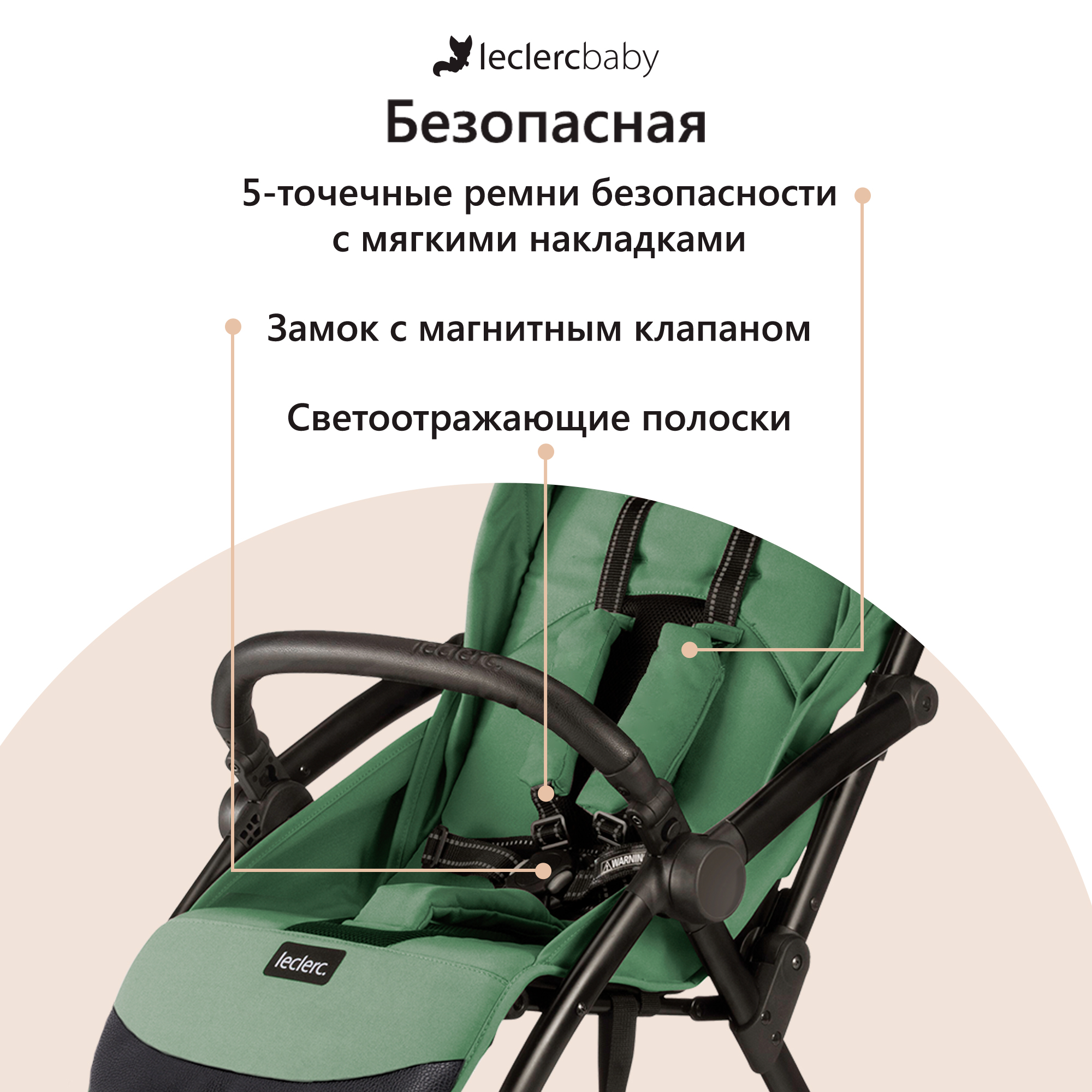 Коляска прогулочная Leclerc Magic Fold Plus UK