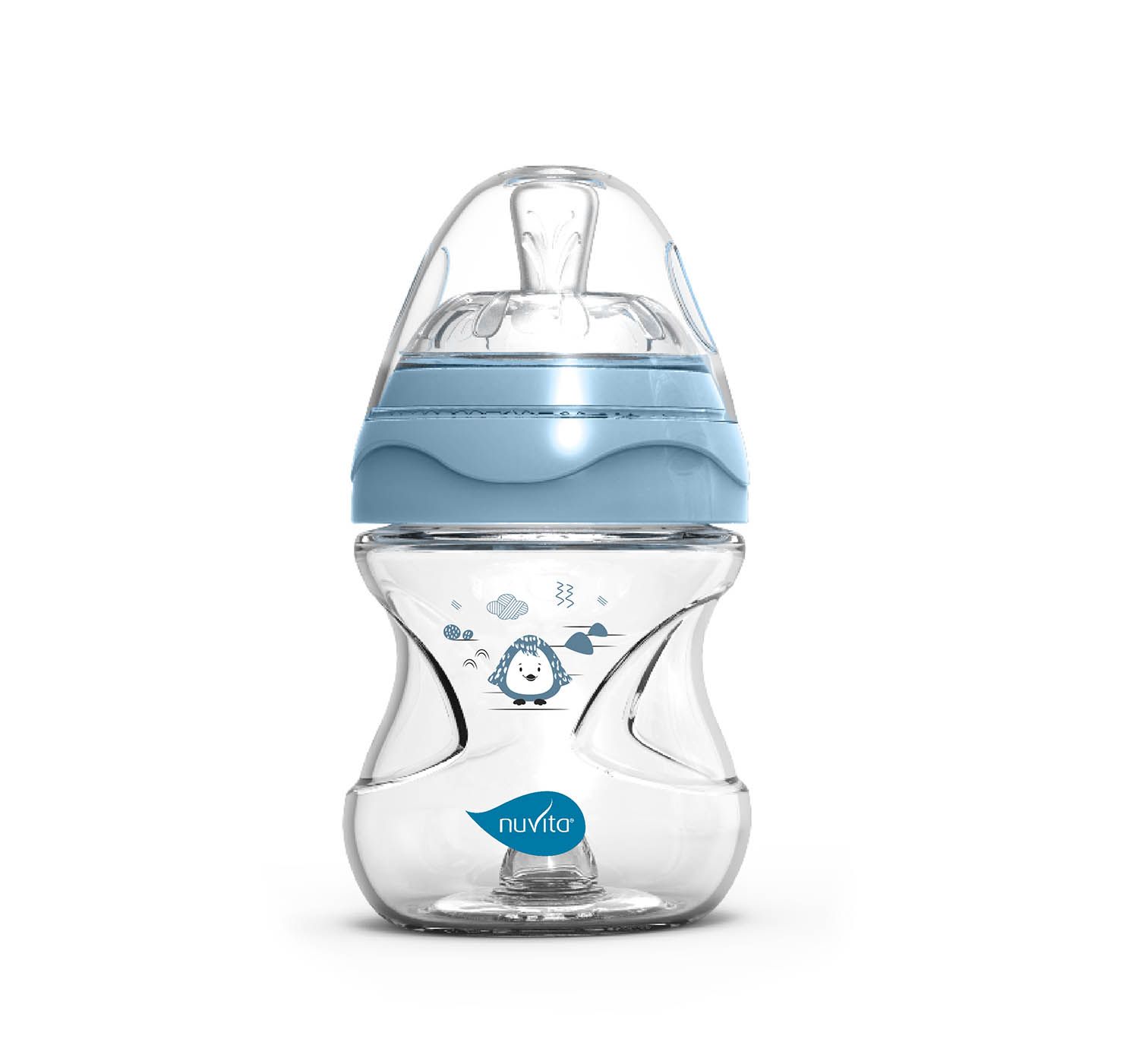 Бутылочка антиколиковая Nuvita Materno Feel 150 мл, пластик