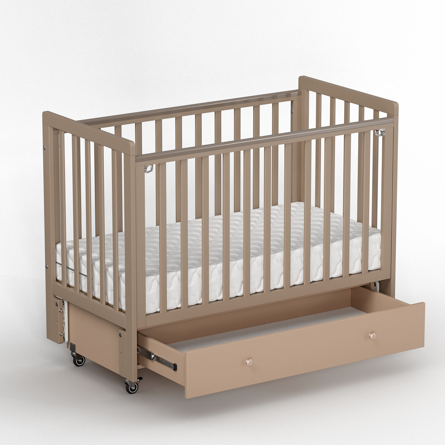 Кровать ANTEMI Classic Sleep 120х60 с ящиком-маятником НИК 22