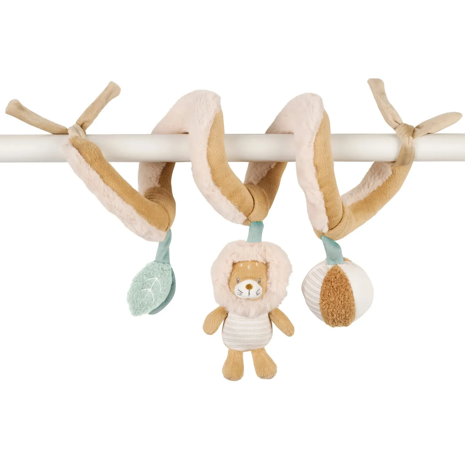 Игрушка мягкая Nattou Toy spiral FLO, ERNEST & OLI Лиса, Лев, Слоник 682206