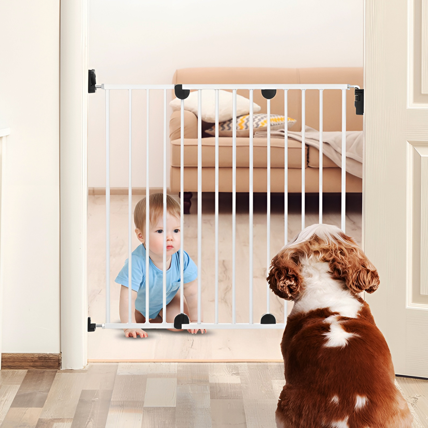 Барьер-ворота безопасности Guimo New Baby Safety Gate 62-102 см