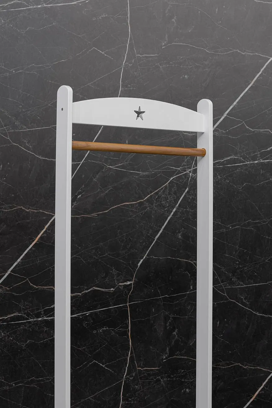 Вешалка детская  ANTEMI для одежды напольная белый/дерево Витрина