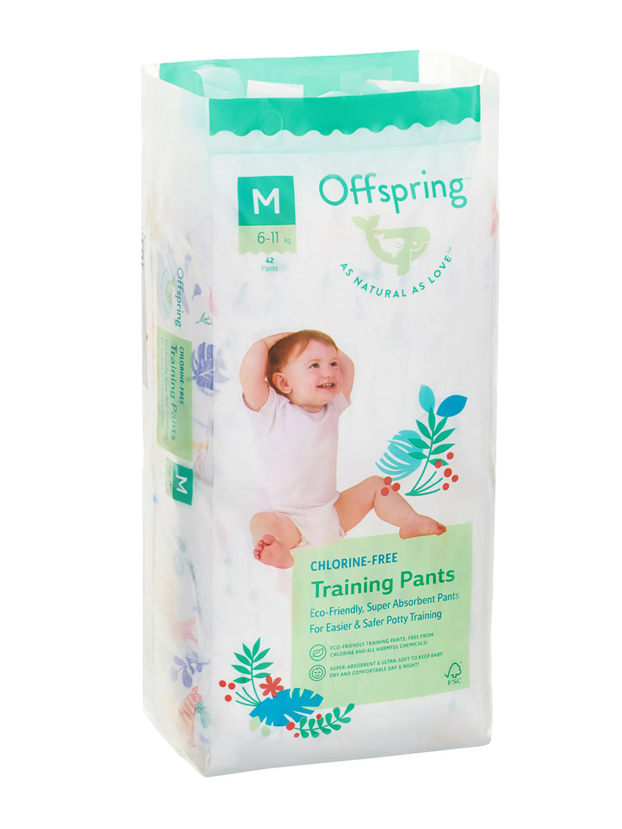 Трусики-подгузники Offspring M 6-11 кг Джунгли 42 шт