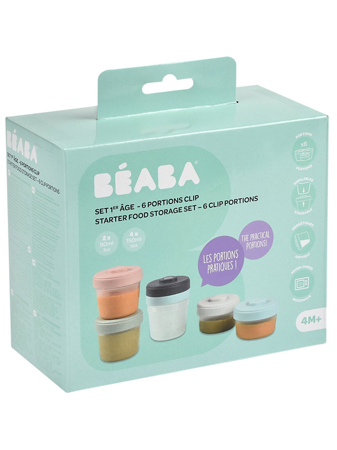 Набор контейнеров Beaba 2X90ML 4X150ML