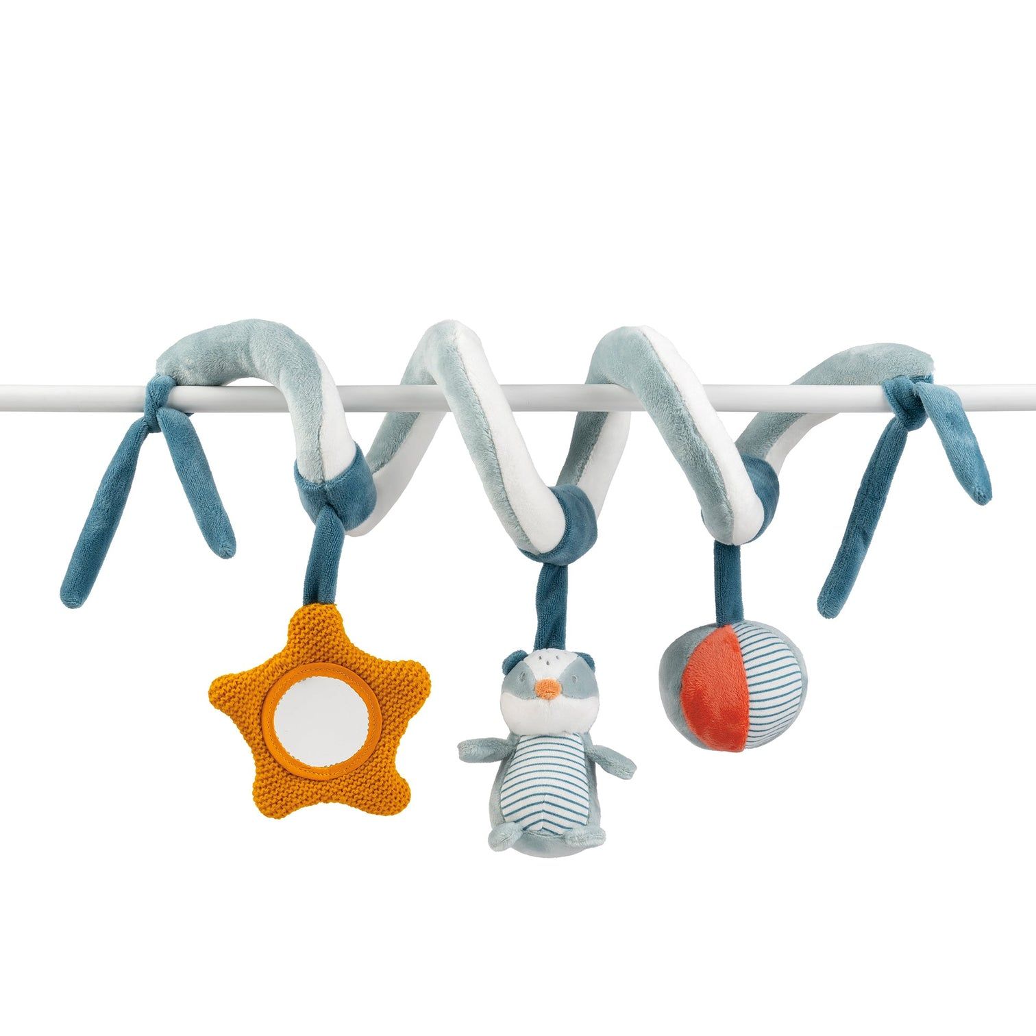 Игрушка мягкая Nattou Toy spiral FELIX & LEO Барсук и Ослик 595155