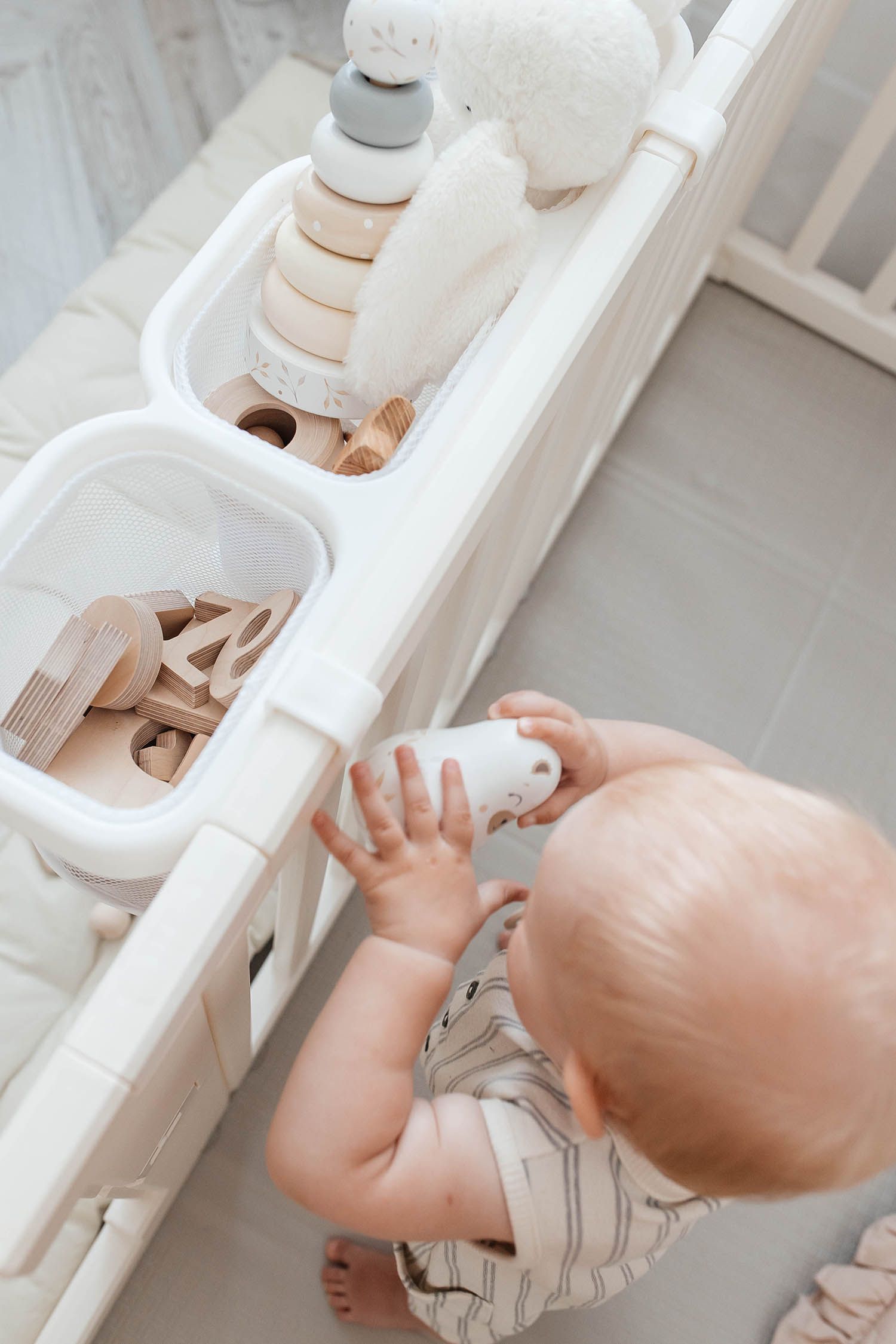 Органайзер для хранения подвесной UNIX Kids White с тремя отделениями универсальный PPBH3W
