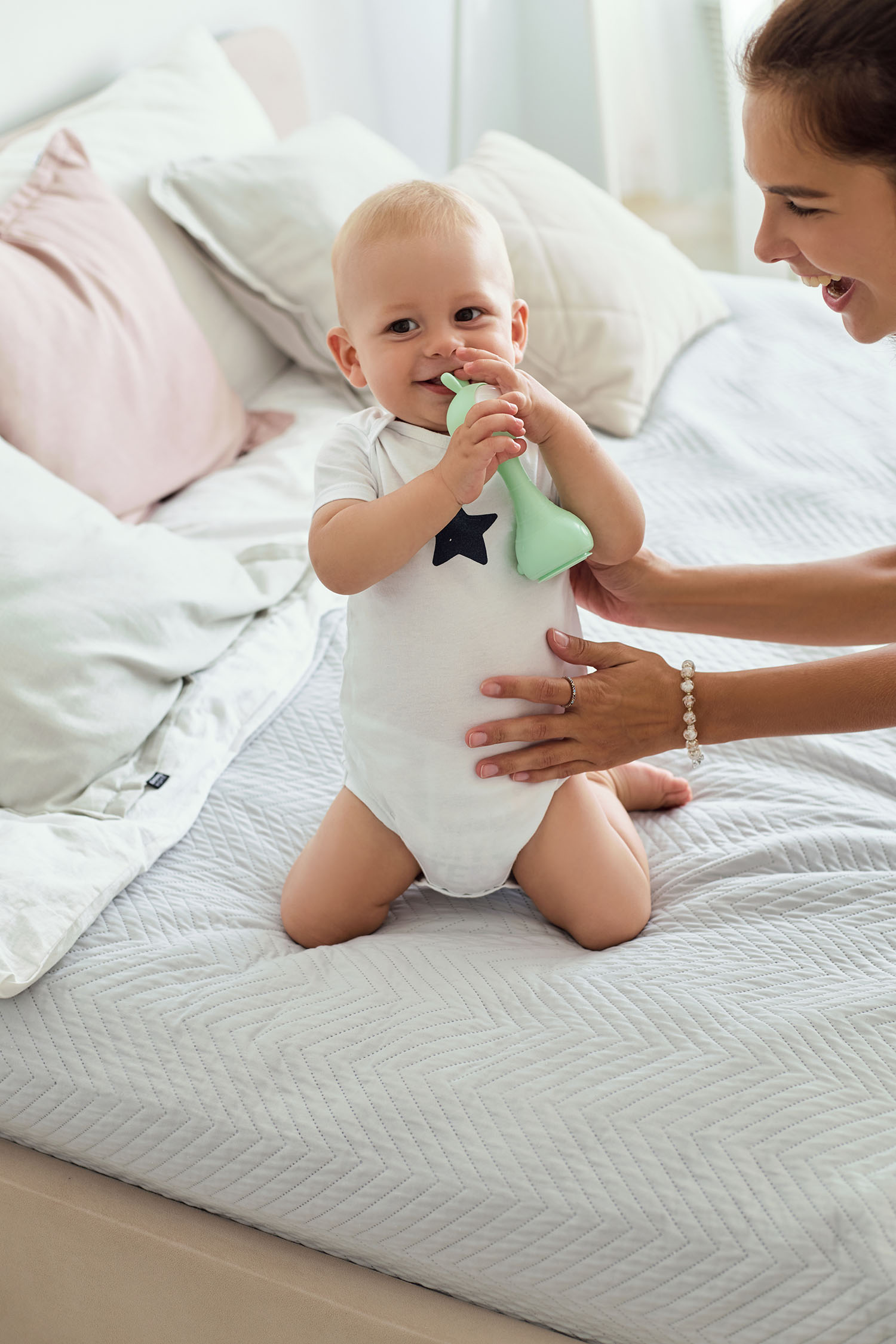 Музыкальная игрушка Alilo Умный зайка R1 мятный 60406