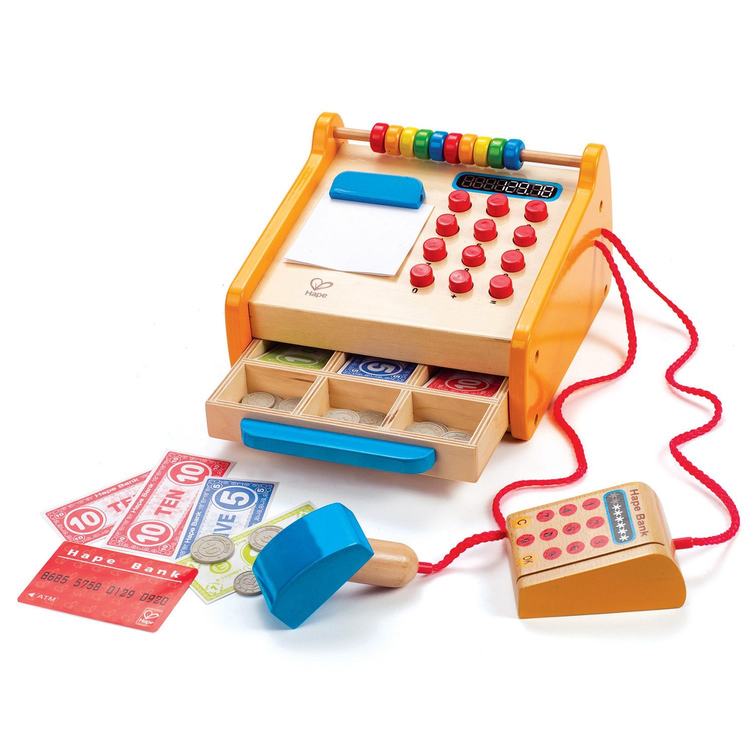 Игровой набор Hape «Касса. Супермаркет» 35 предметов