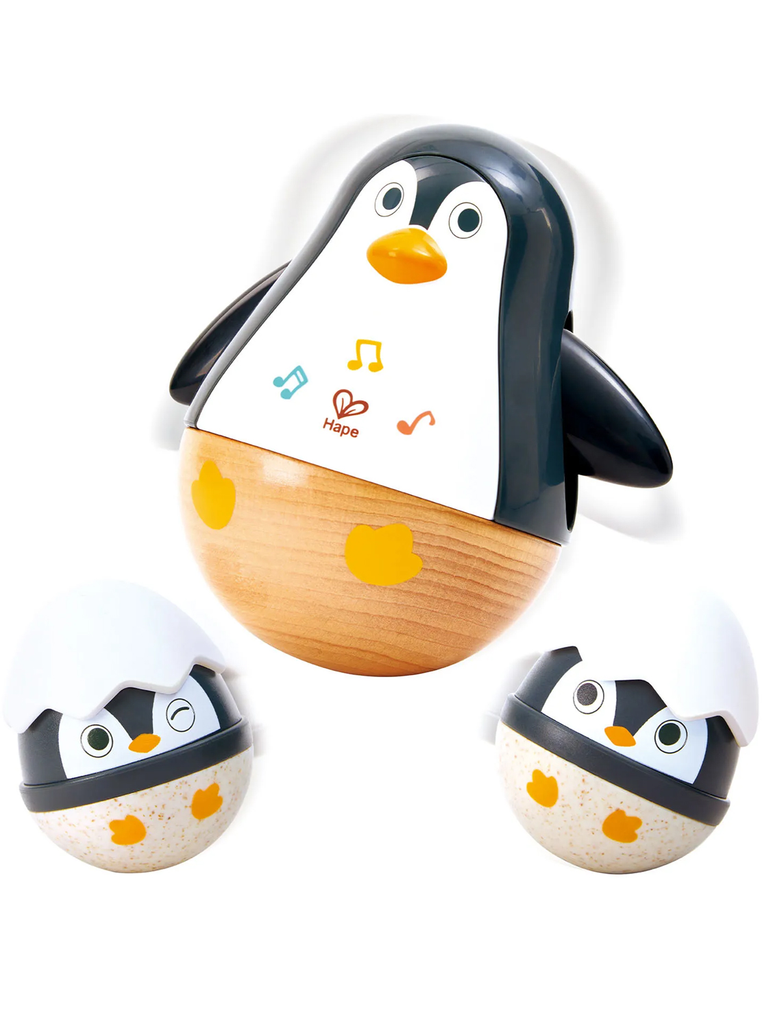 Набор неваляшек HAPE «Малышам» Семья пингвинов E0136_HP