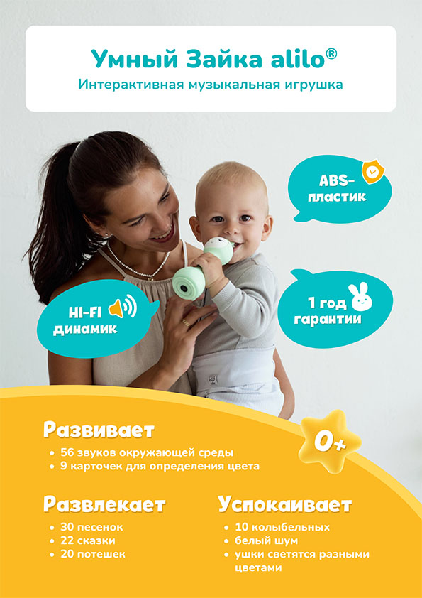 Музыкальная игрушка Alilo Умный зайка R1 мятный 60406