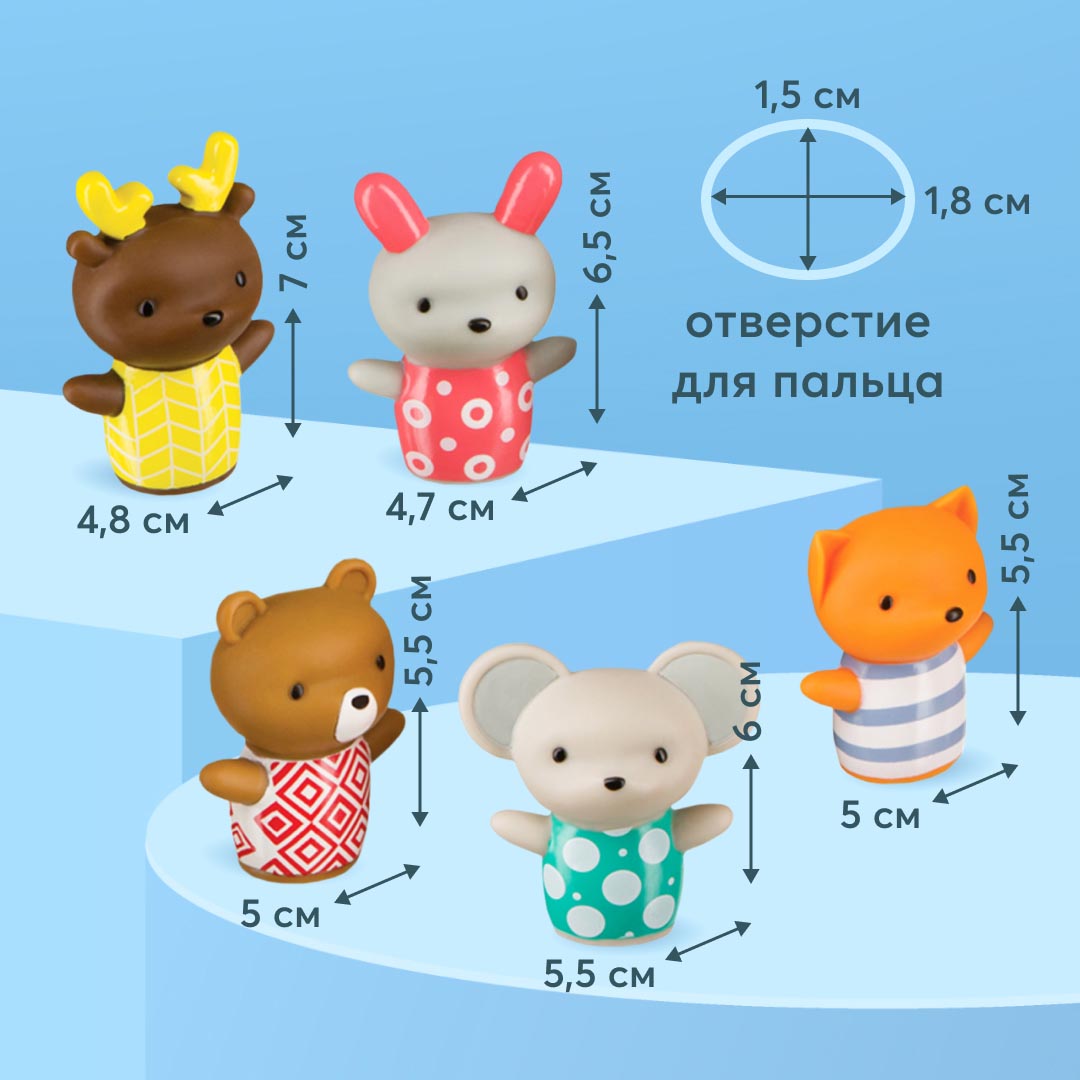 Набор игрушек Happy Baby на пальцы LITTLE FRIENDS 32024