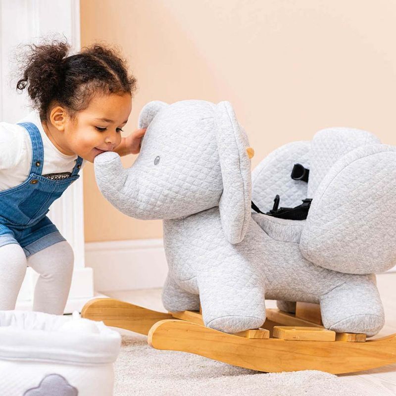Игрушка мягкая музыкальная Nattou Soft Toy Tembo Jacquard Слоник 28 см 929370