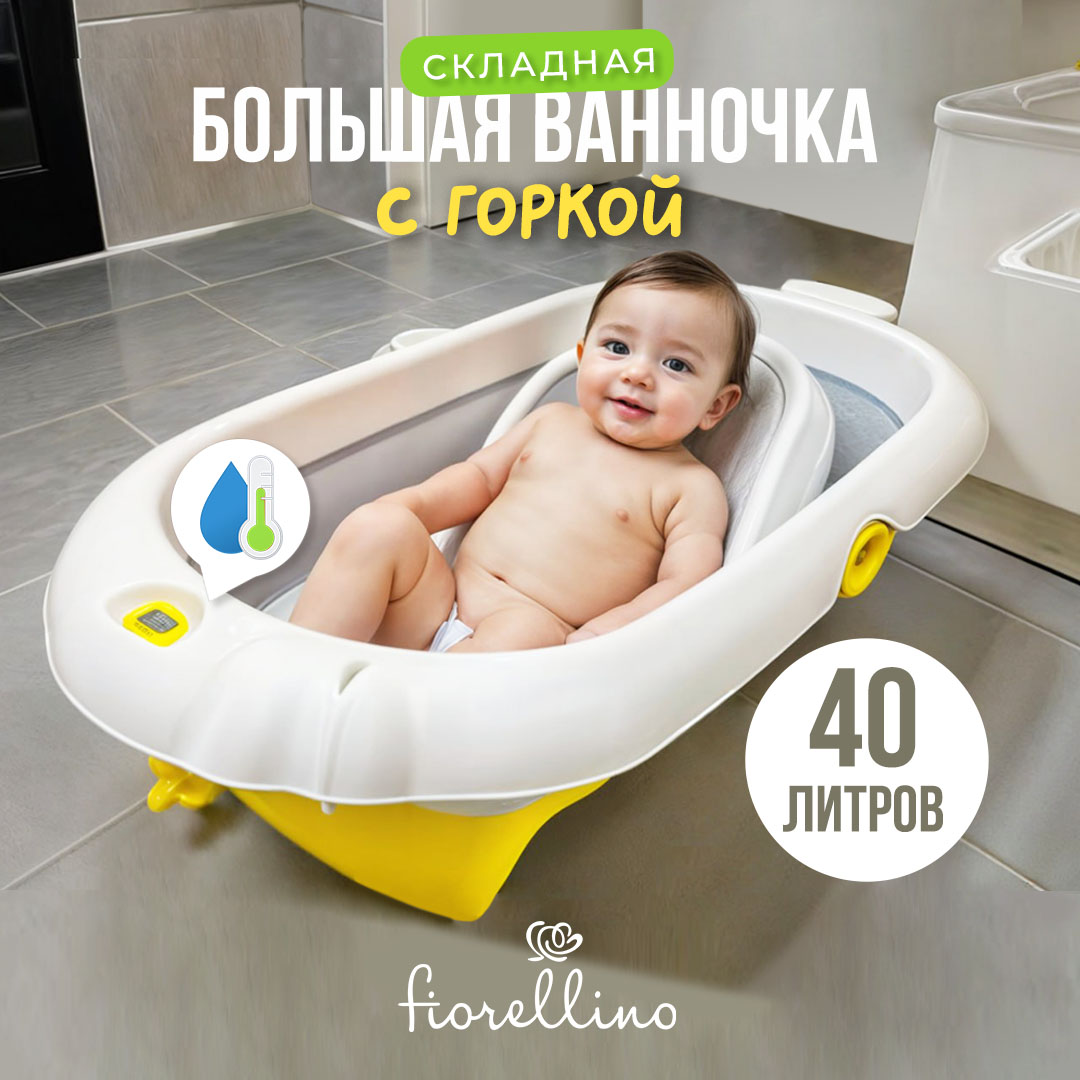 Ванночка Fiorellino с термометром в комплекте с горкой BBT070