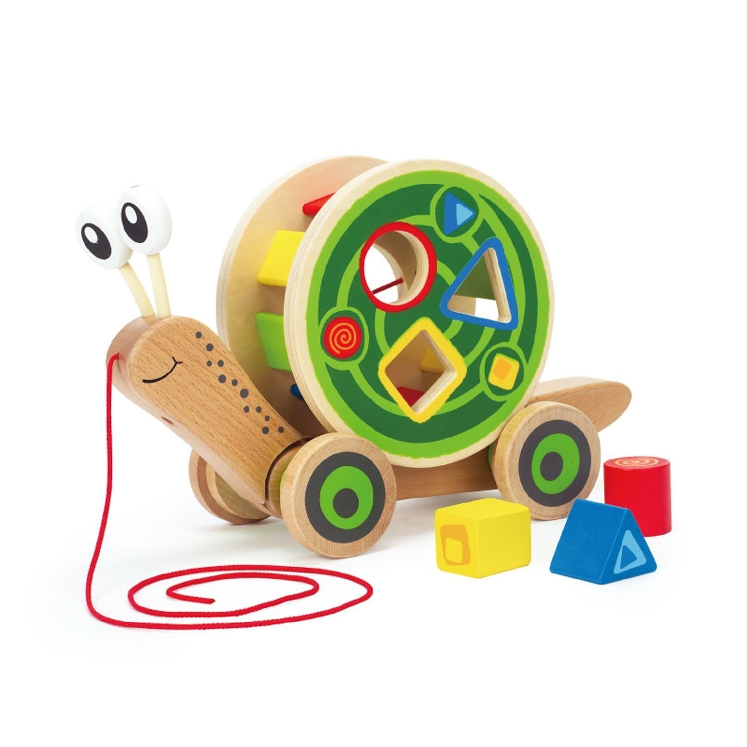 Игрушка каталка-сортер "Улитка" Hape