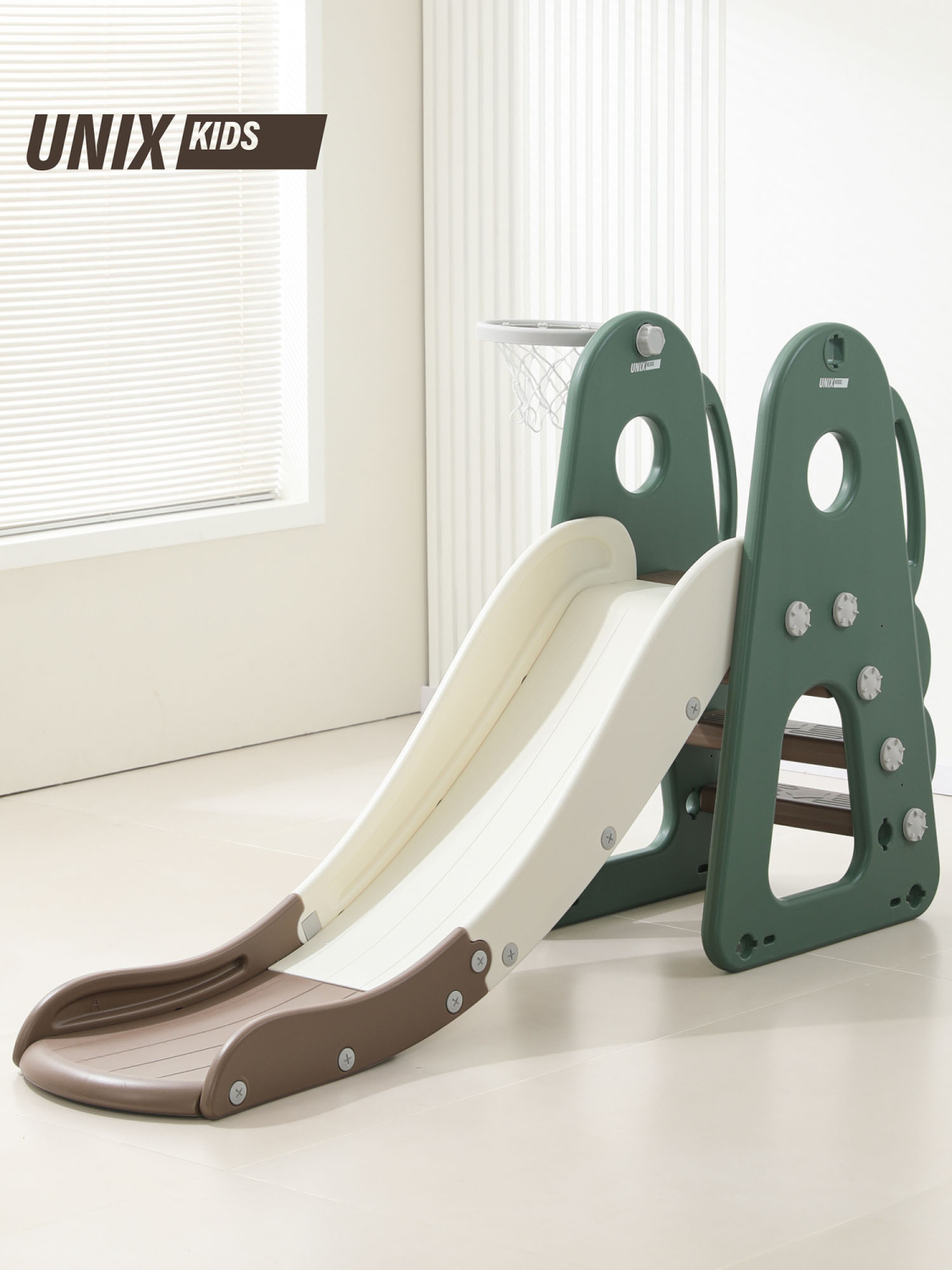 Горка UNIX Kids Dino 160 cм Green PPSLDINO160GR