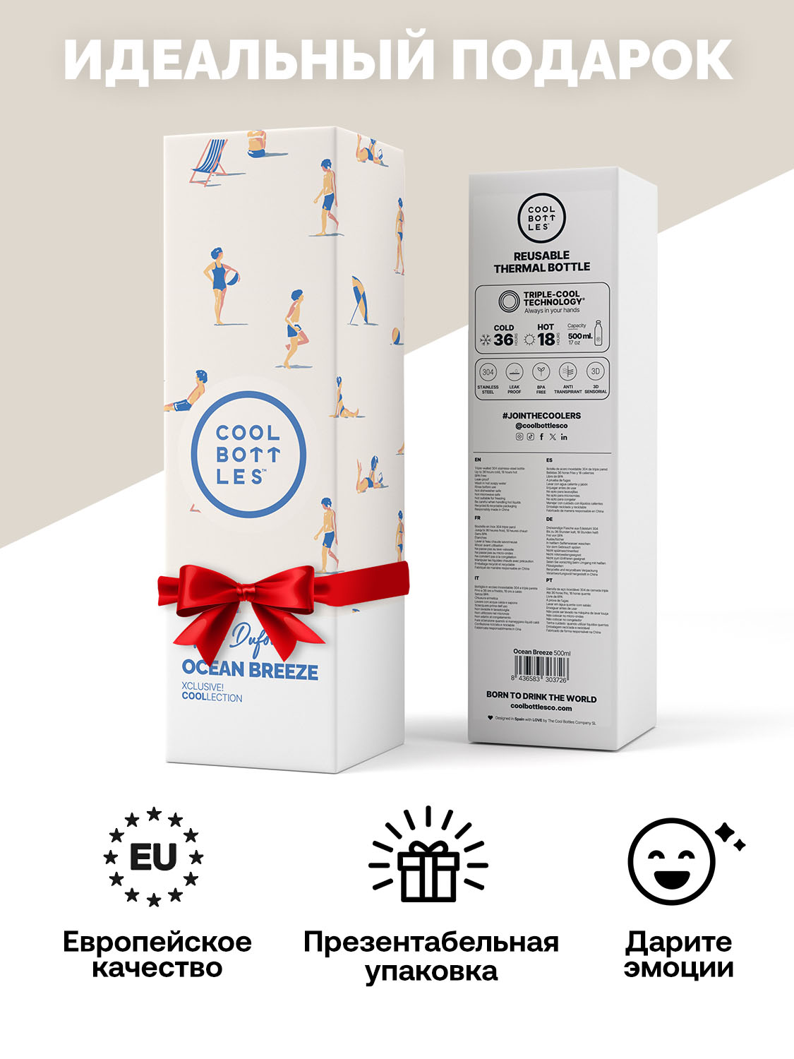 Термос–термобутылка Cool Bottles 500мл