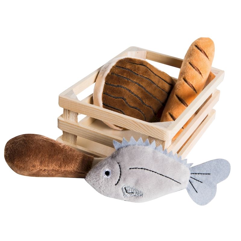 Игровой набор плюшевых продуктов для детского магазина/кухни Roba 98145