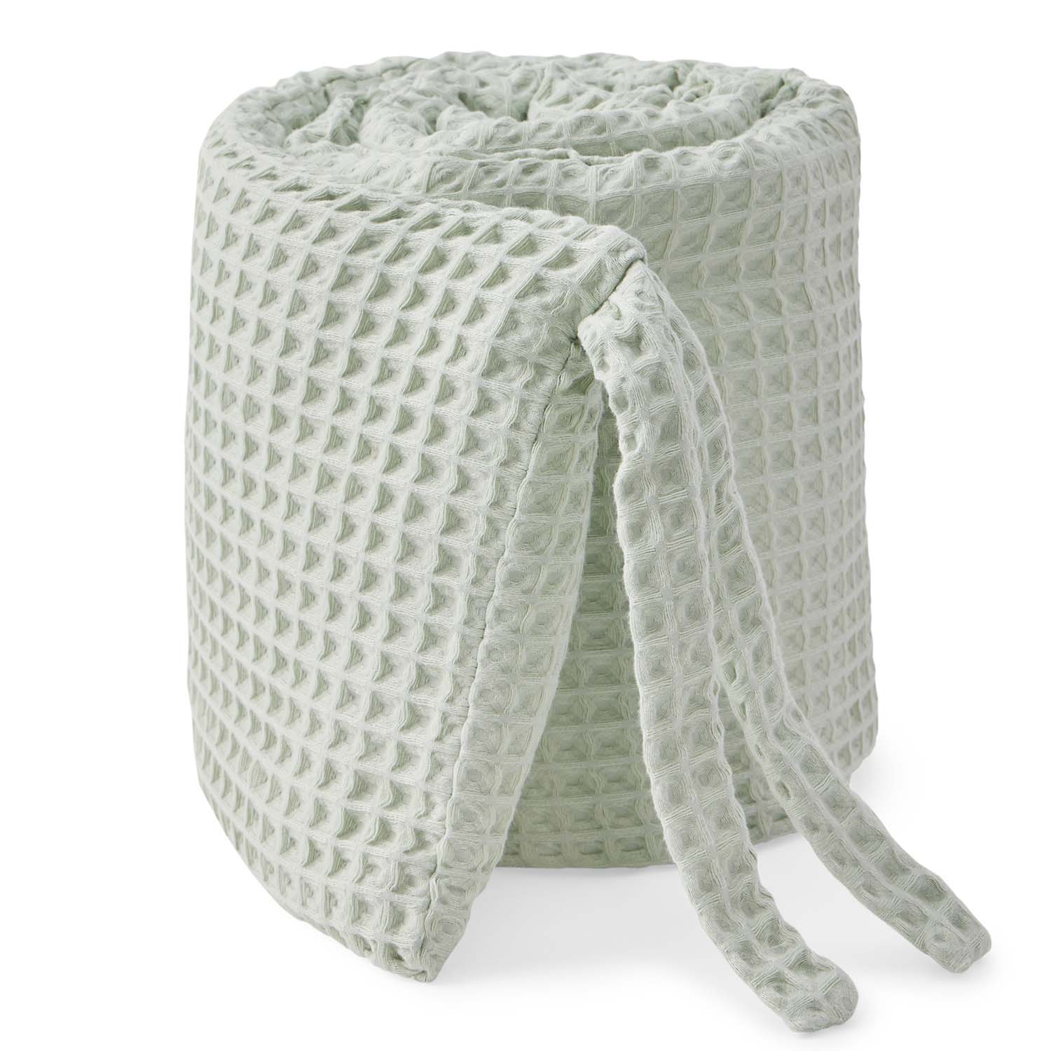 Колыбель Tutti Bambini ZiZee Oak and Charcoal + ДВА Бортика Happy Baby в кроватку 120х60 вафля зеленый 87555