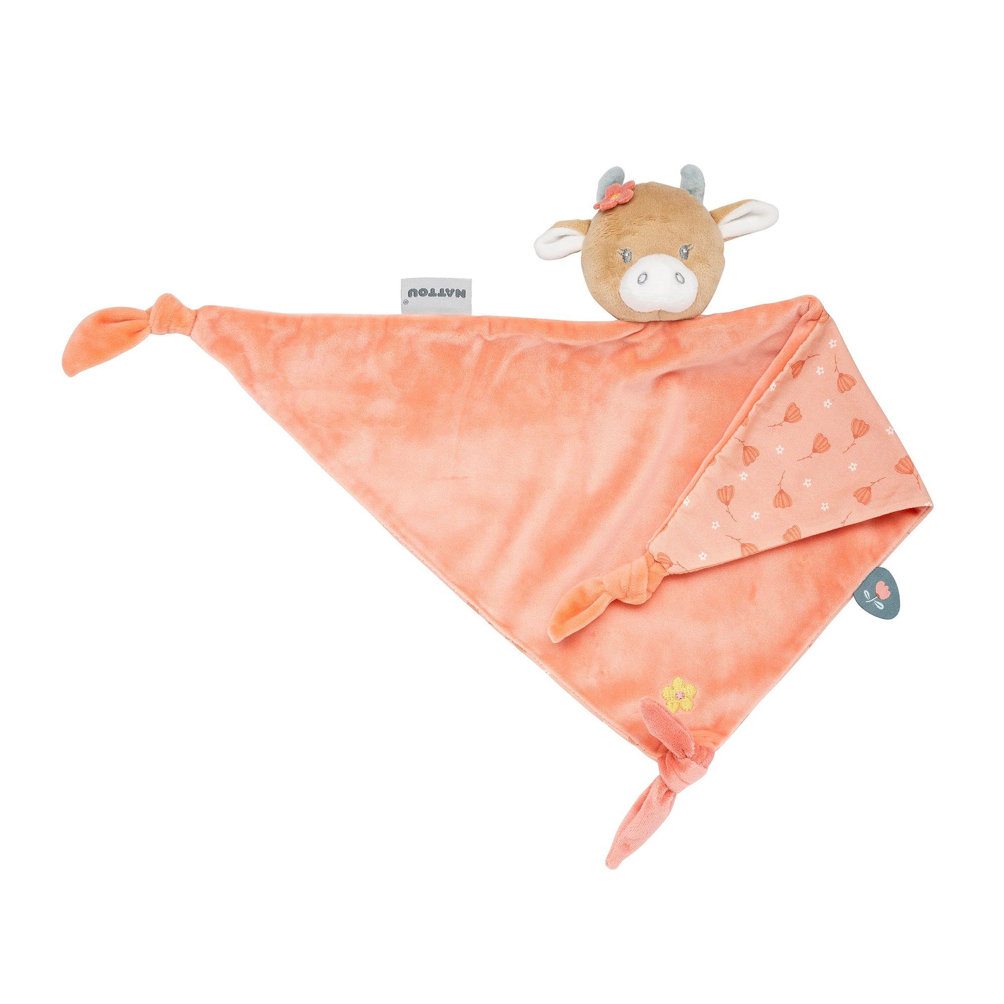 Игрушка мягкая Nattou Doudou большая MILA ZOË LANA Корова 266147