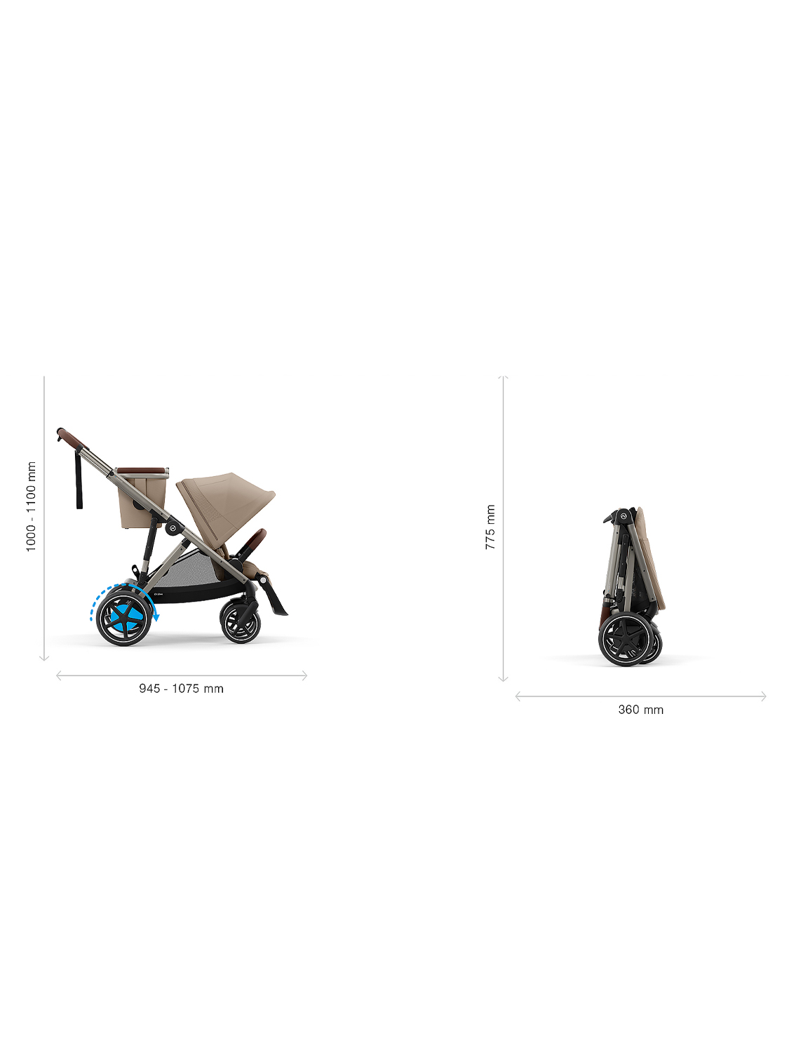 Коляска для погодок Cybex E-Gazelle S