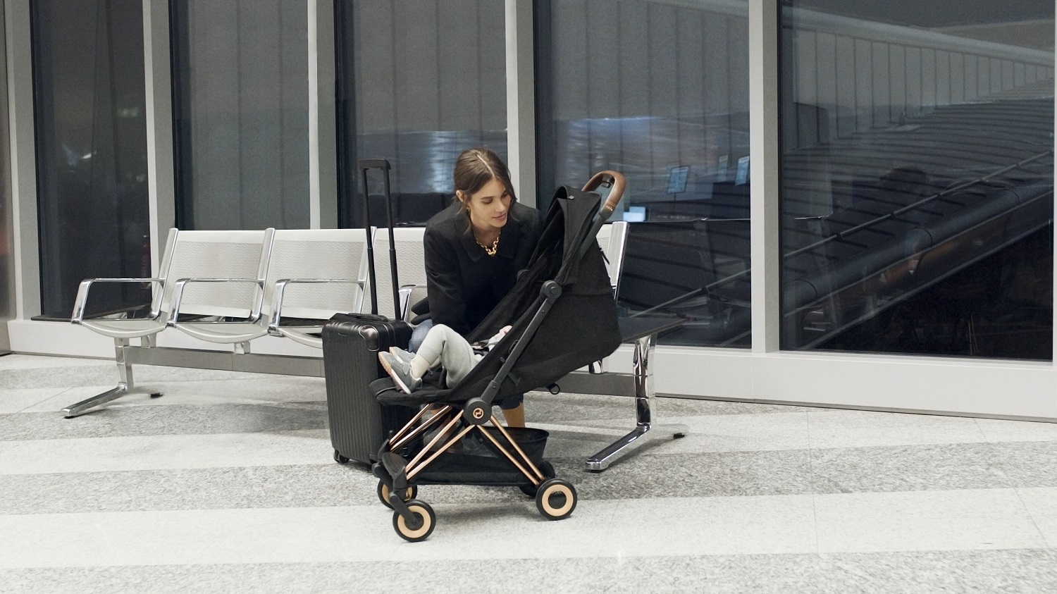 Коляска прогулочная Cybex Coya шасси Rosegold