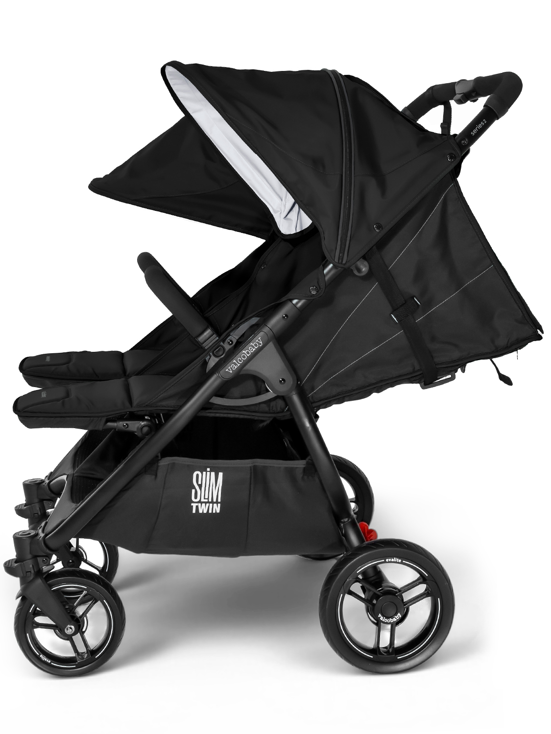 Коляска прогулочная для двойни Valco Baby Slim Twin 2.0