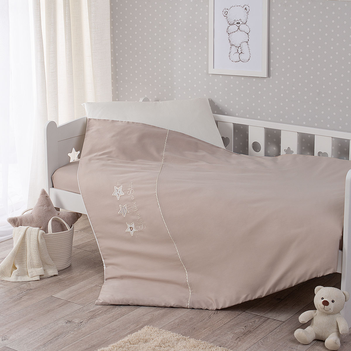 Постельное белье Perina Little Star Песочный 160х80 см 3 предмета