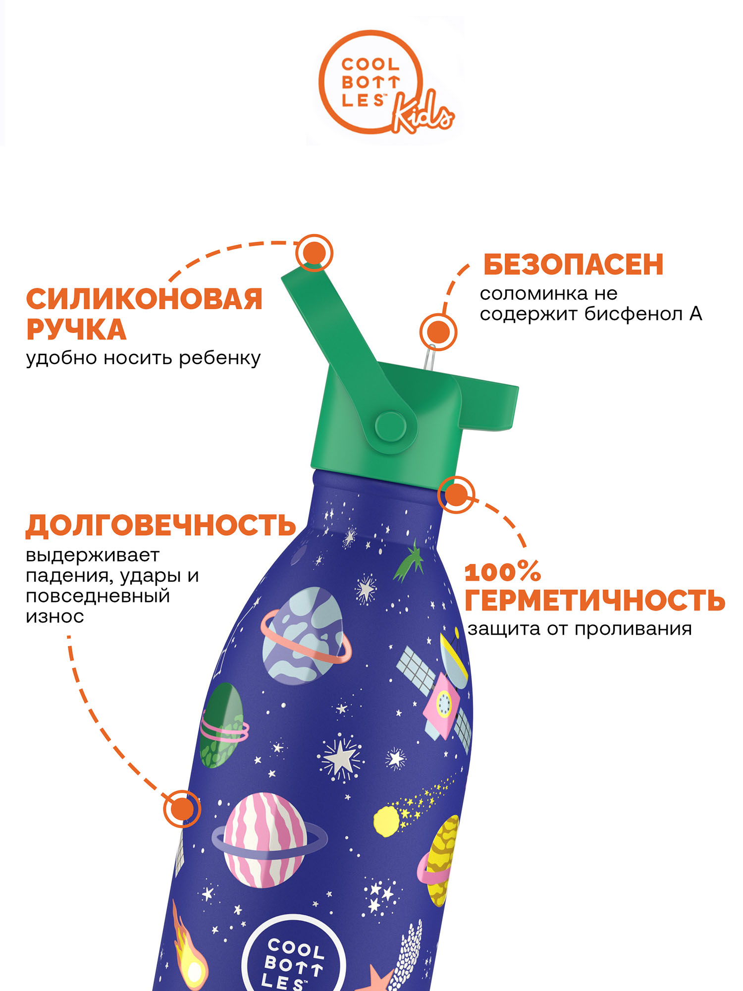 Термос–термобутылка Cool Bottles Kids 500мл