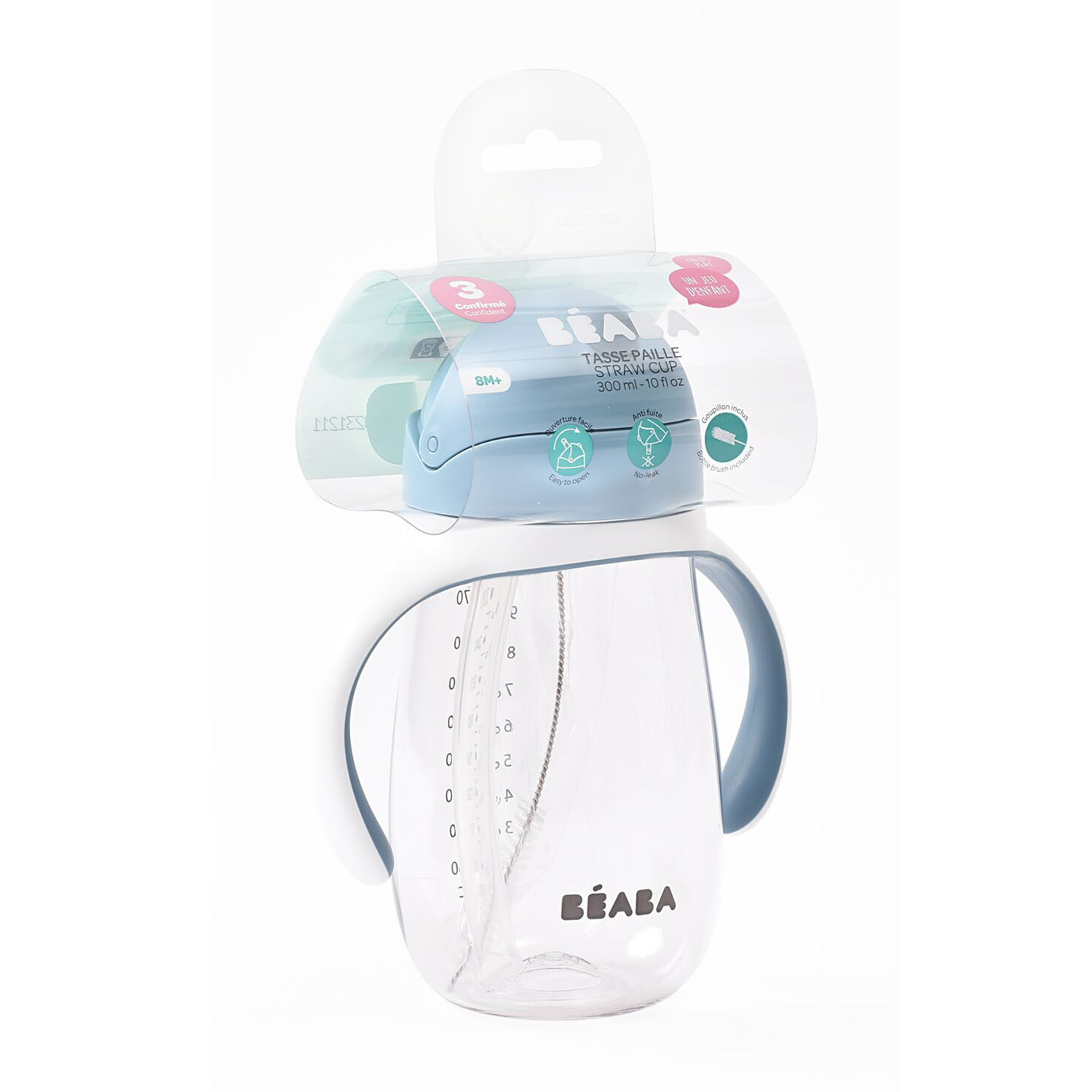 Поильник Beaba STRAW CUP 300мл