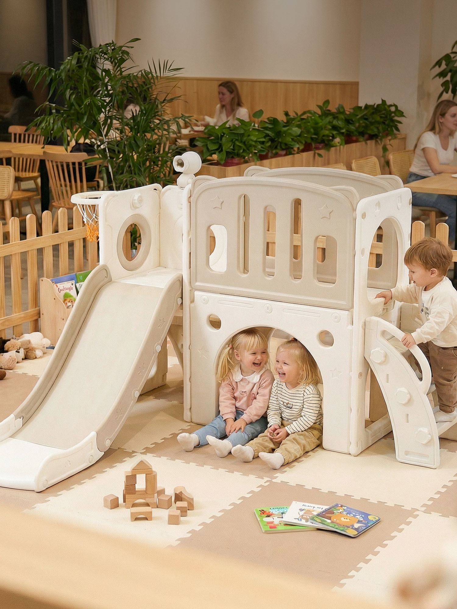 Комплекс игровой UNIX Kids горка, баскетбольное кольцо, смотровая башня Star