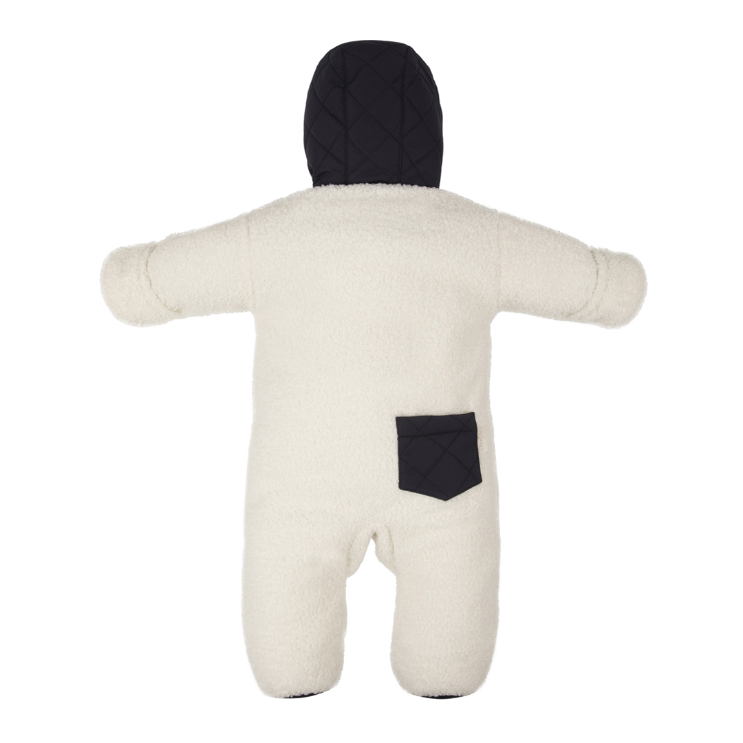 Комбинезон детский утепленный Mansita Teddy цвет графит-белый