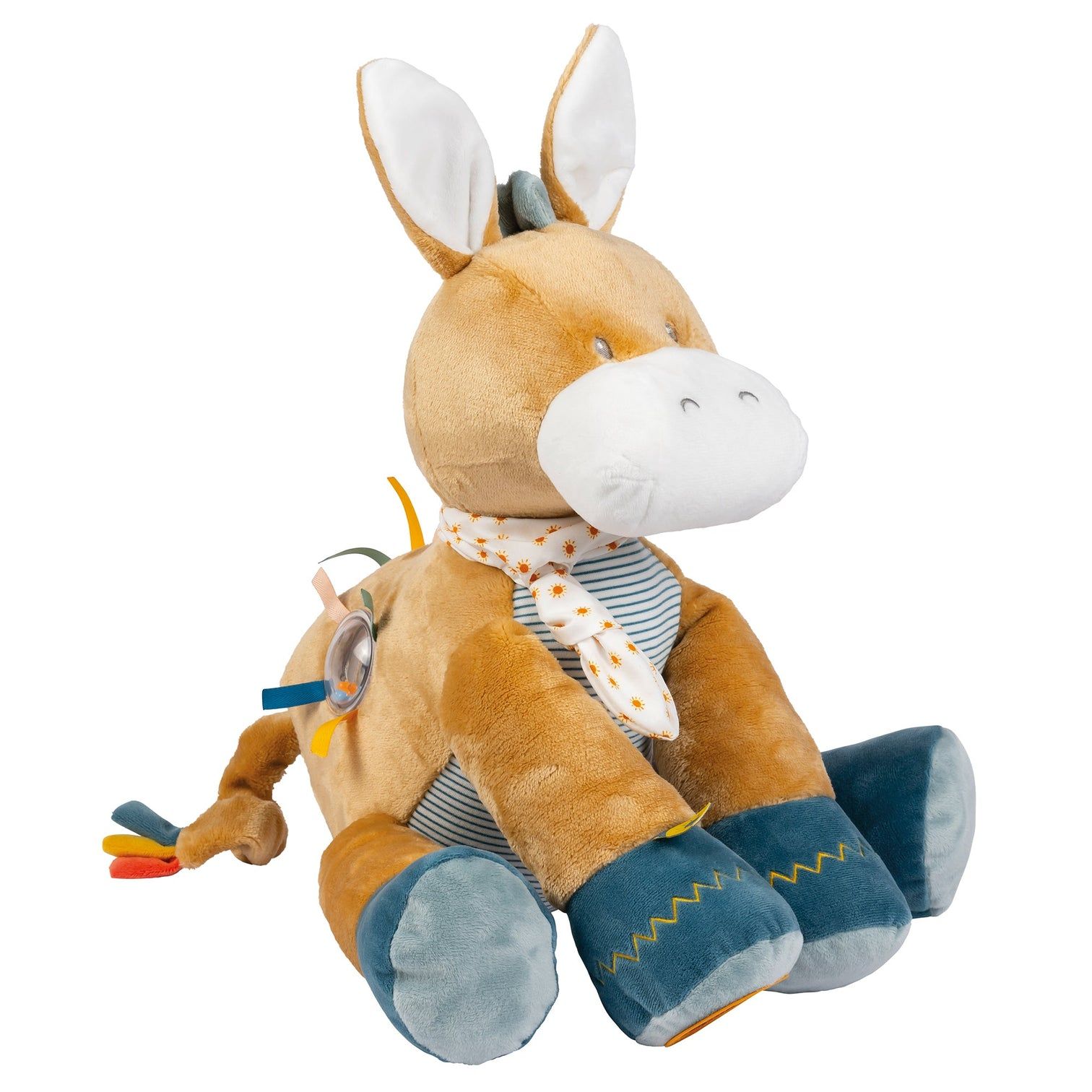 Игрушка мягкая Nattou Soft toy FELIX & LEO Activity Ослик 595285