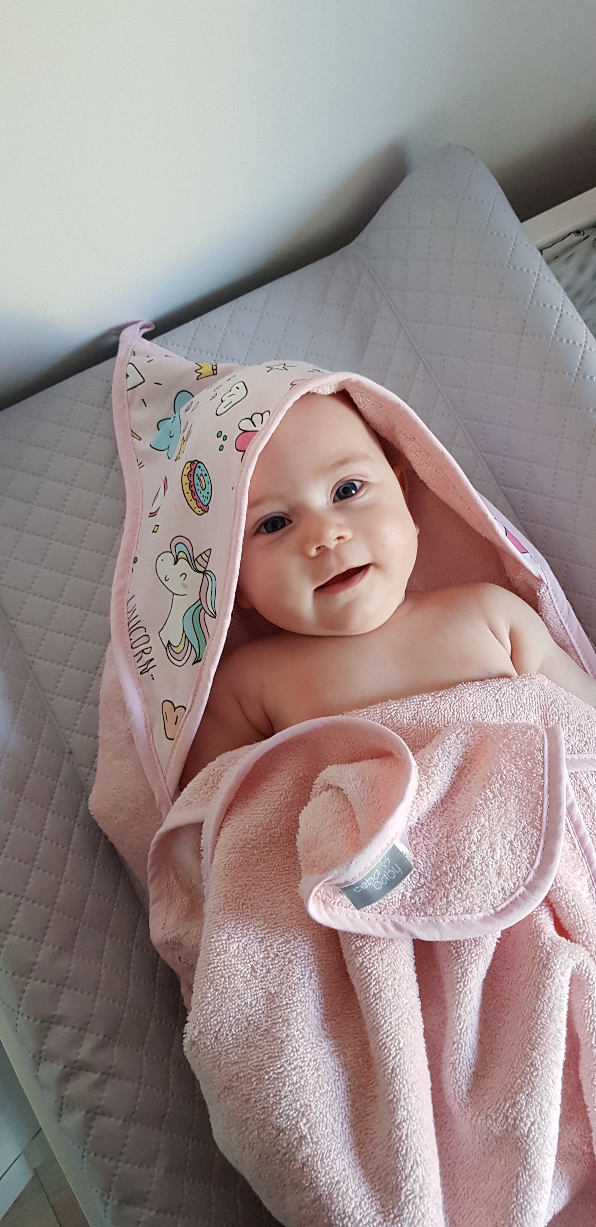 Полотенце-уголок 100% хлопок Ceba Baby 100x100 см