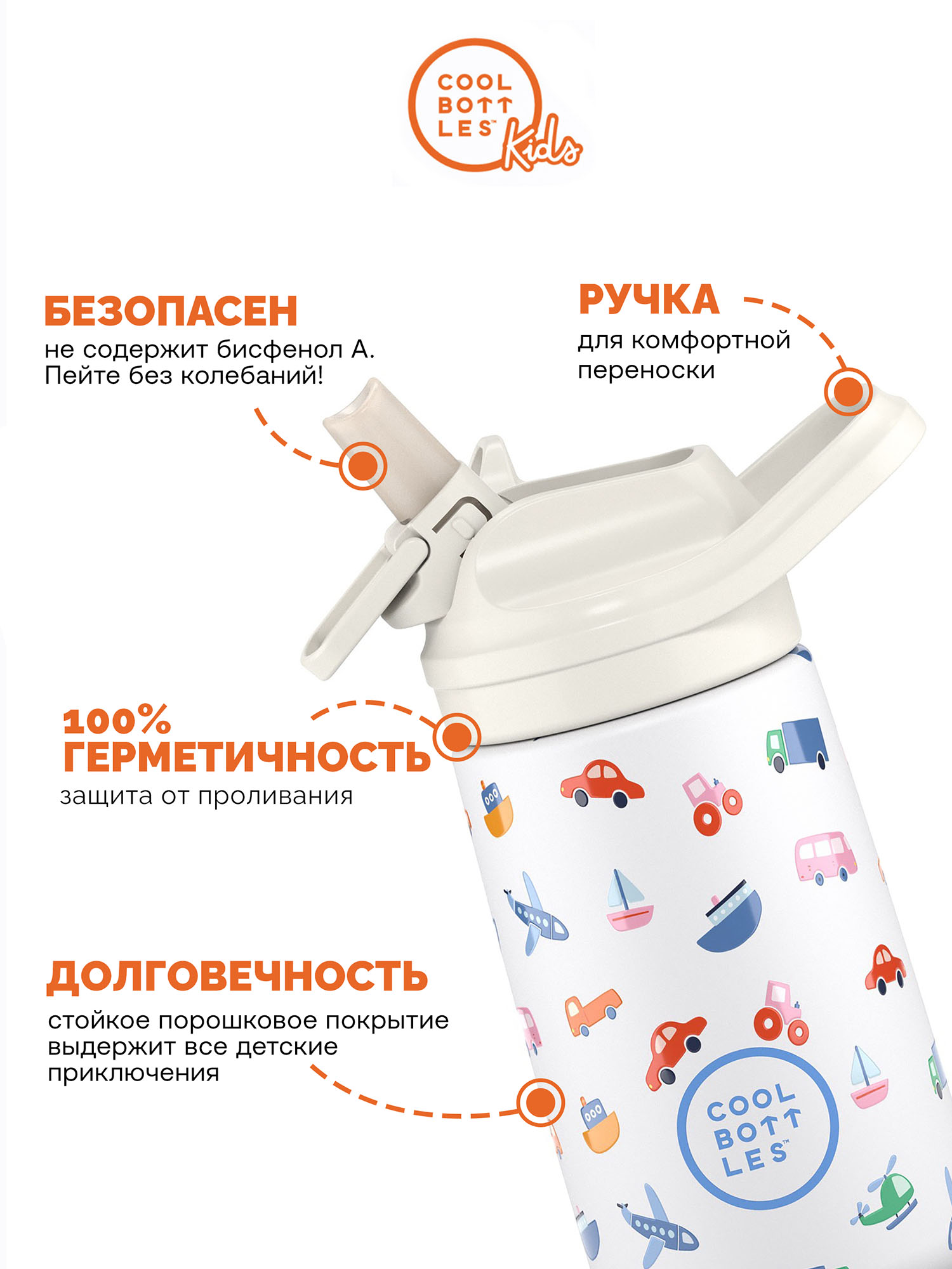 Термос–термобутылка Cool Bottles Kiddie 350мл