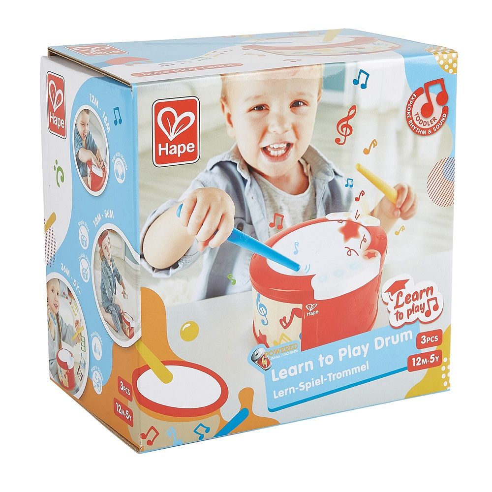 Детский барабан Hape игрушечный
