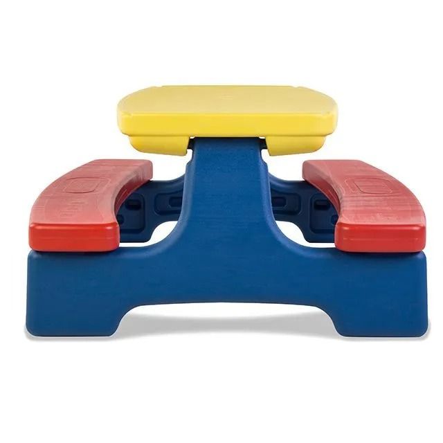 Стол садовый с лавочками UNIX Kids Garden Yellow PTGARDTB100