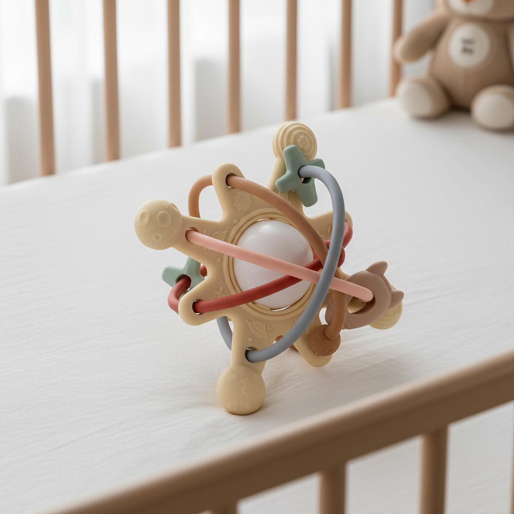 Прорезыватель Nattou Lapidou силикон Galaxy