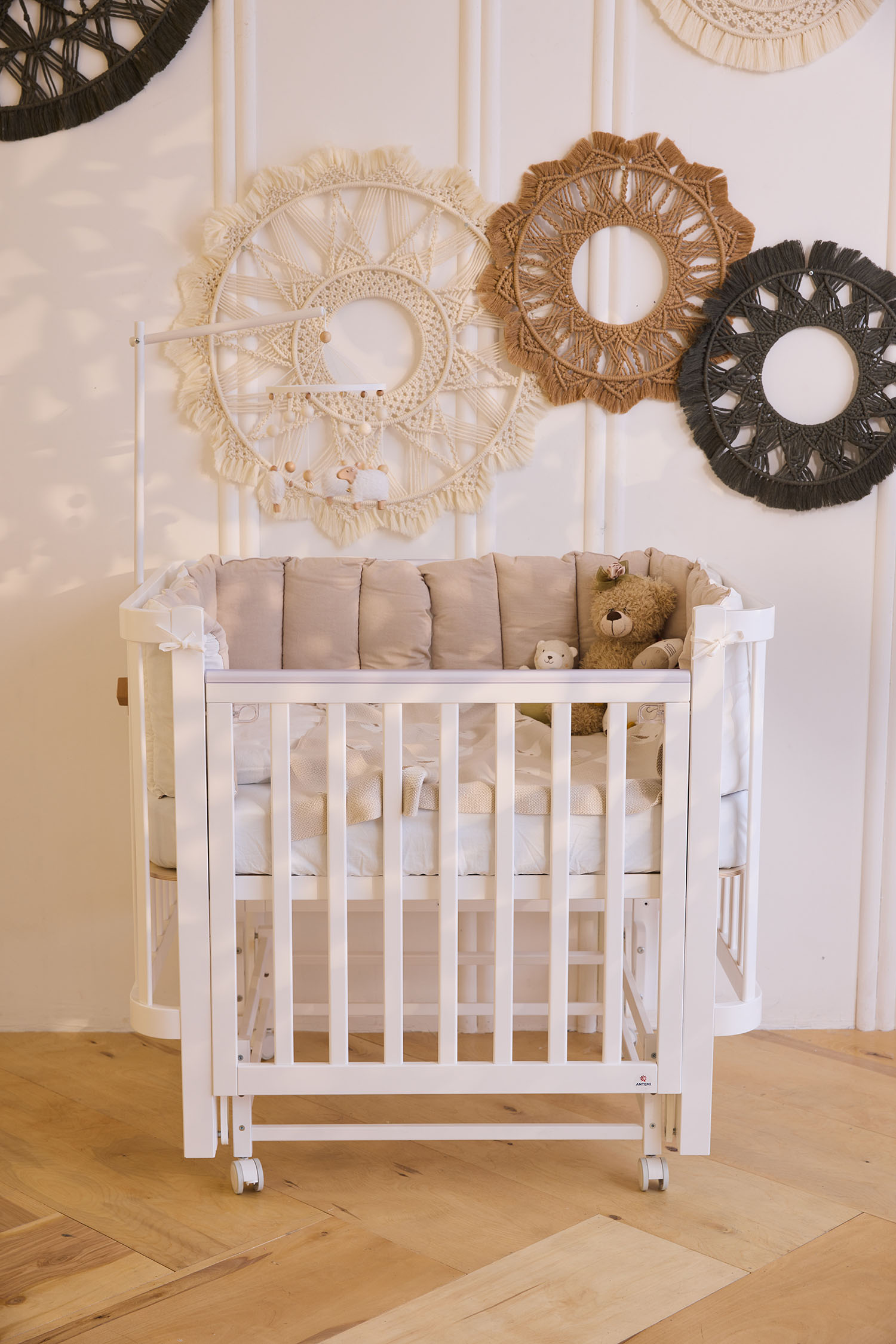 Кроватка детская ANTEMI Terra Light New с маятником 100х70
