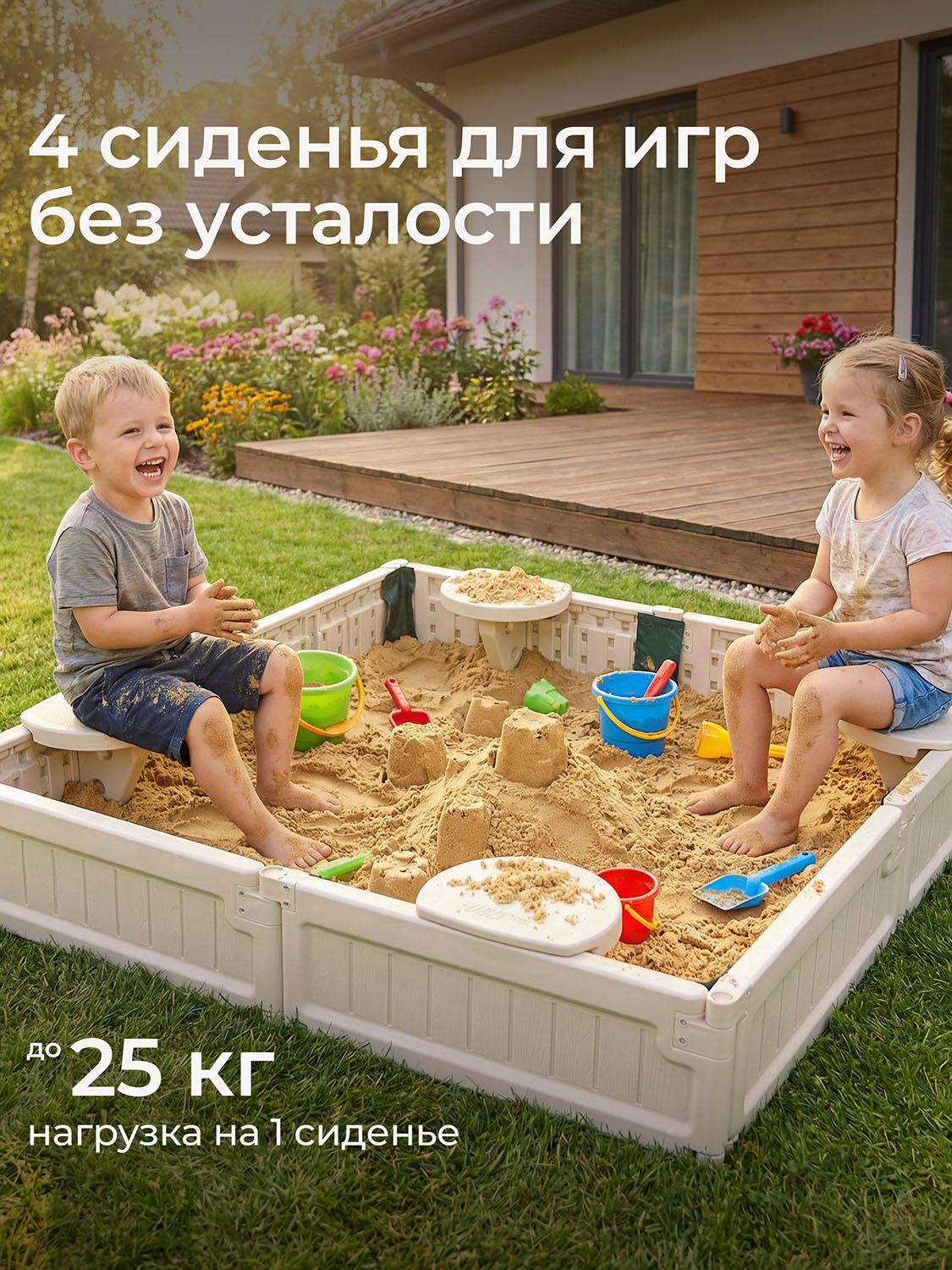 Песочница UNIX Kids квадратная Square 123