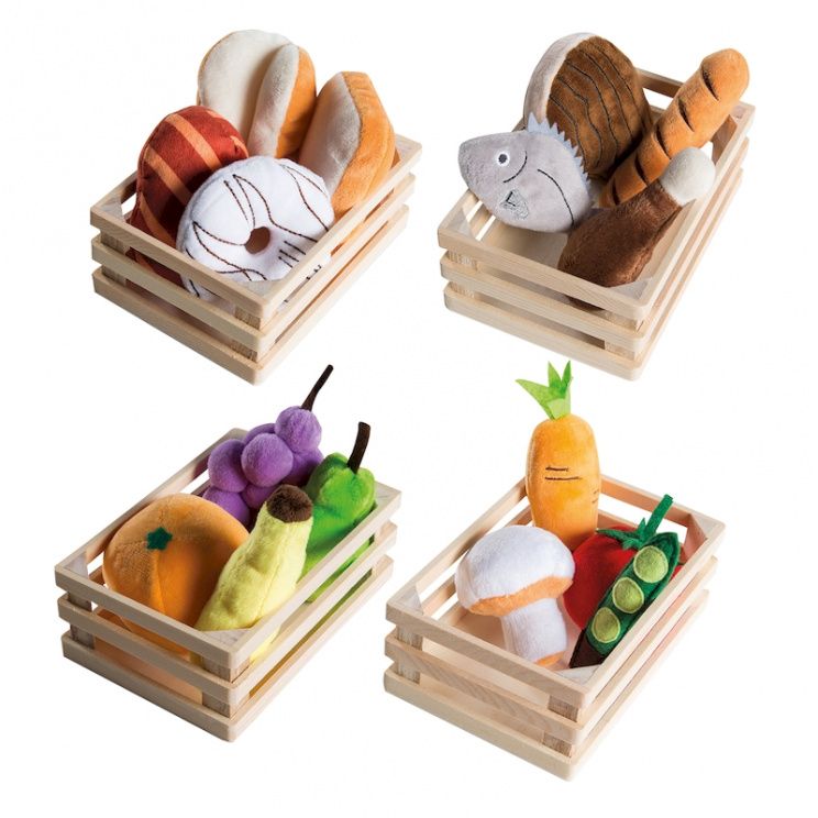 Игровой набор плюшевых продуктов для детского магазина/кухни Roba 98145