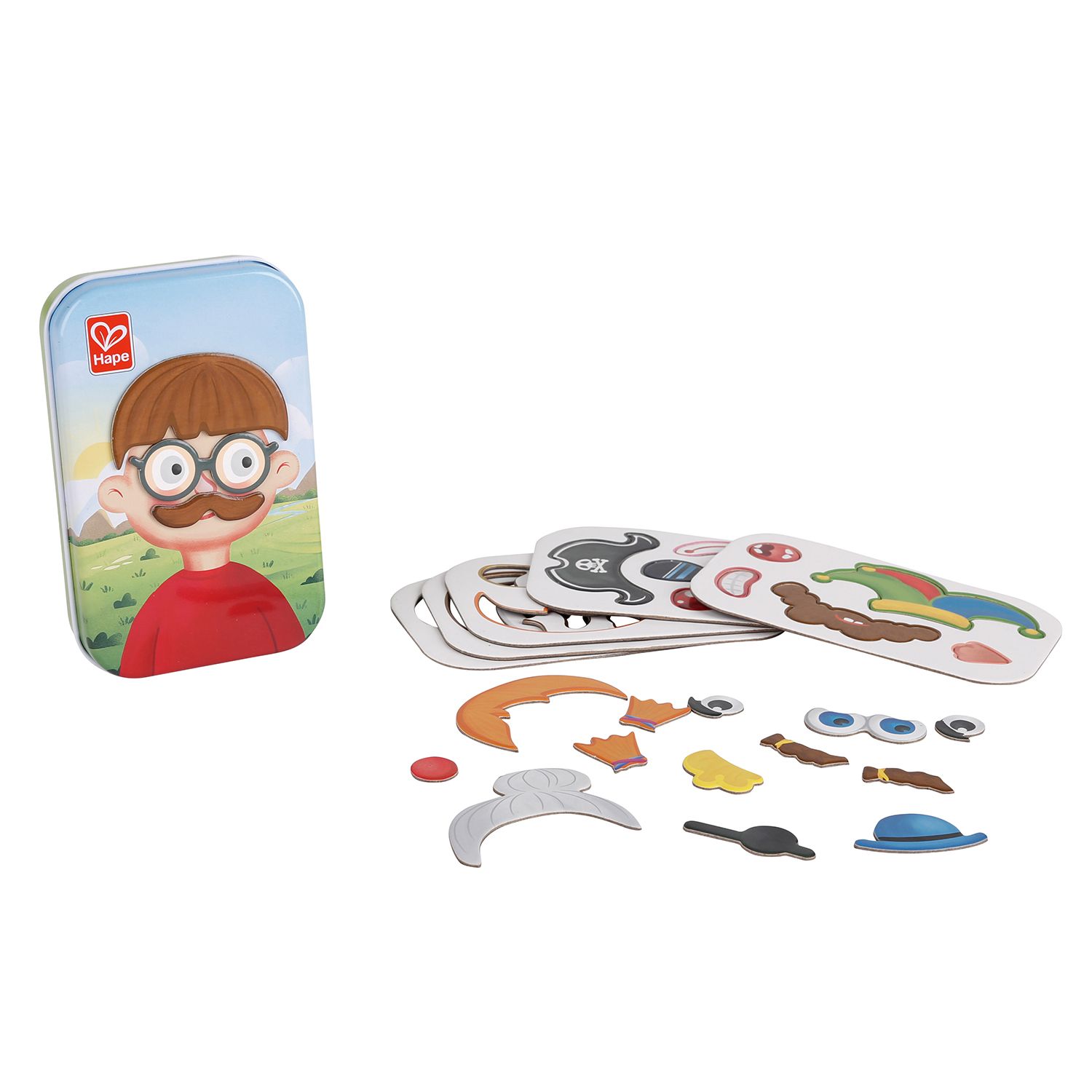 Настольная игра Hape «Собери смешной портрет»